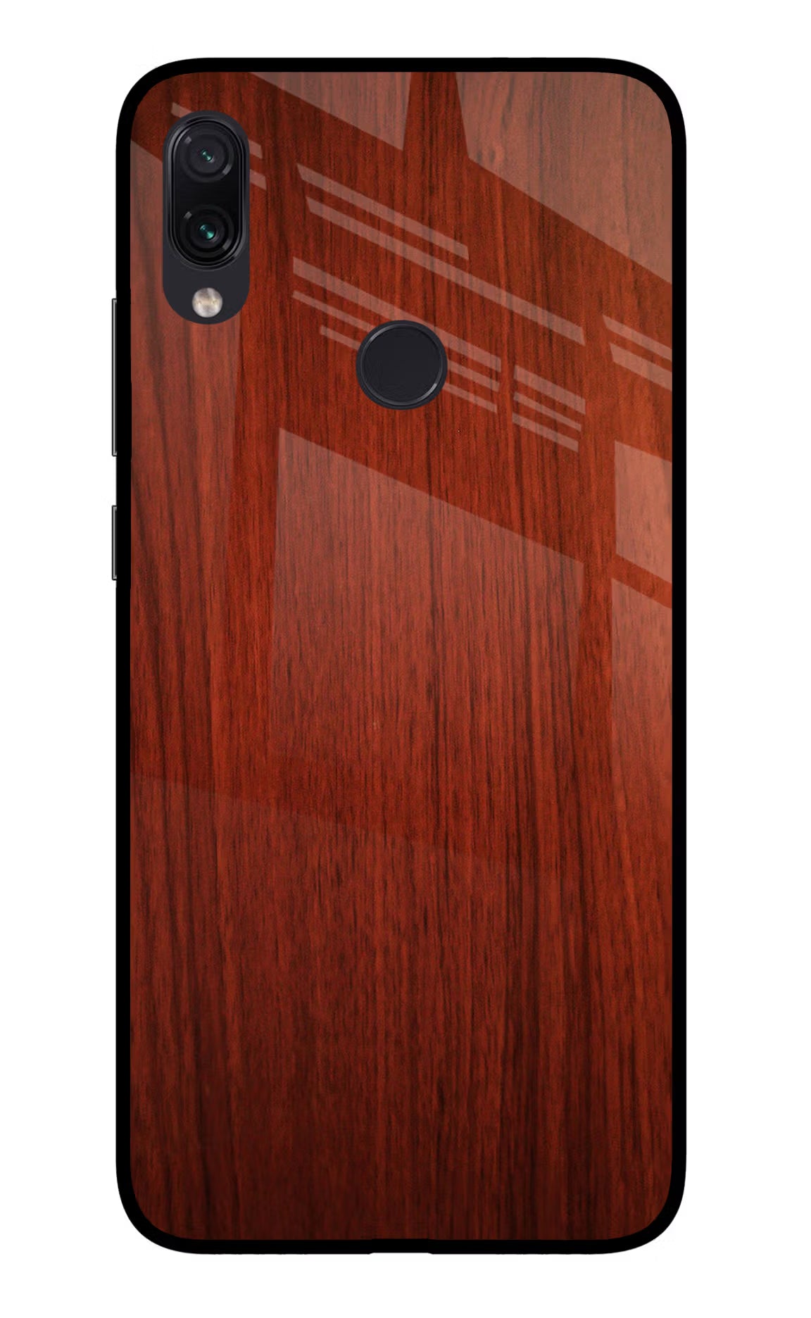 Wooden Plain Pattern Redmi Note 7S Glass Case - Wooden Plain Pattern Redmi Note 7S Glass Case Wooden Plain Pattern Redmi Note 7S Glass Case