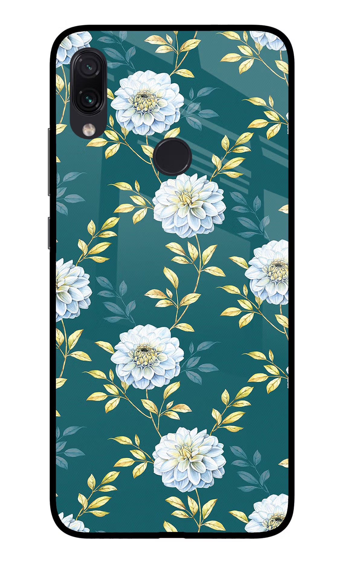 Flowers Redmi Note 7S Glass Case - Flowers Redmi Note 7S Glass Case Flowers Redmi Note 7S Glass Case
