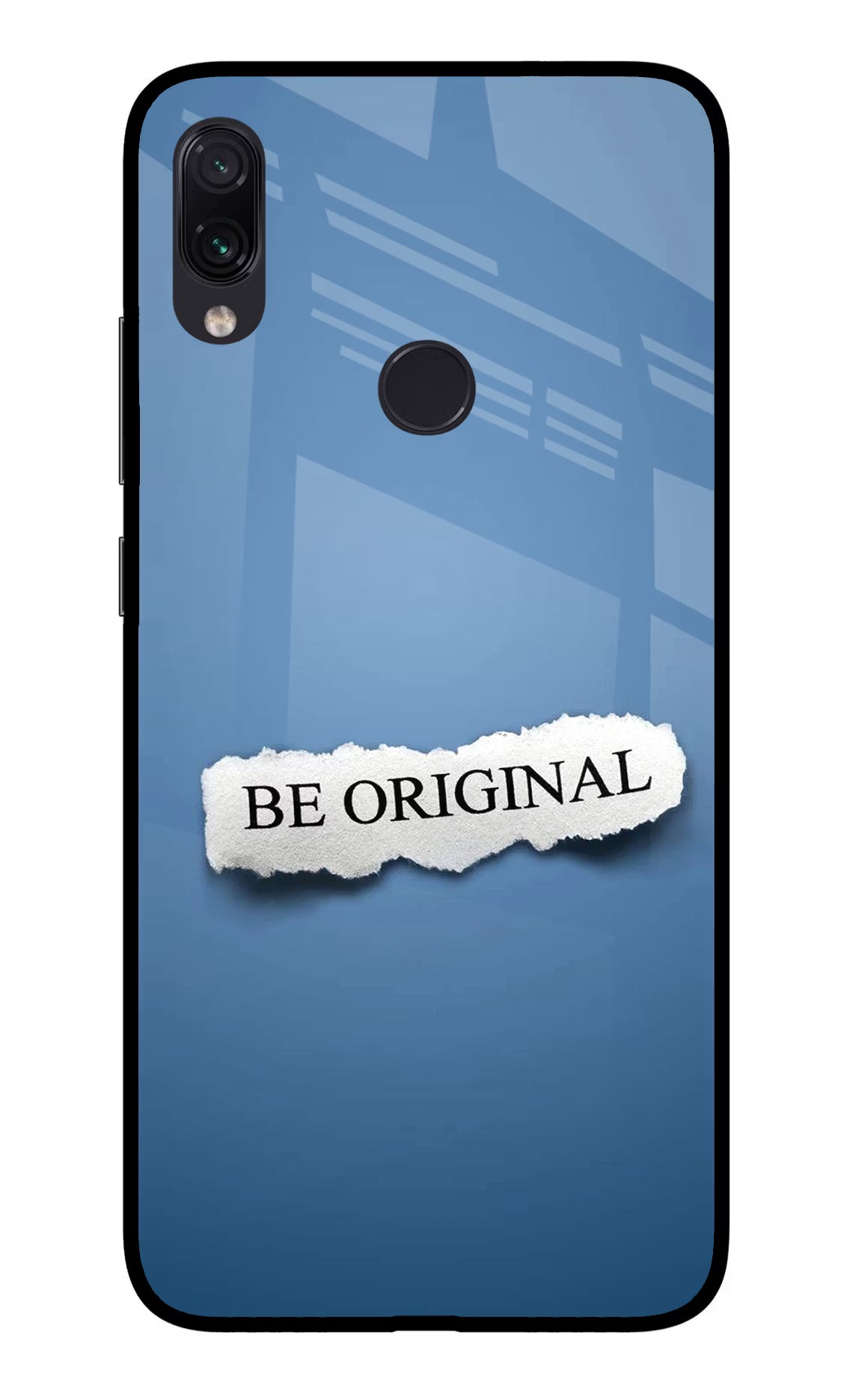 Be Original Redmi Note 7S Glass Case - Be Original Redmi Note 7S Glass Case Be Original Redmi Note 7S Glass Case