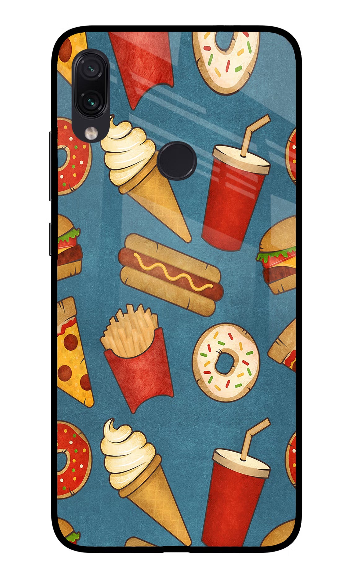 Foodie Redmi Note 7S Glass Case - Foodie Redmi Note 7S Glass Case Foodie Redmi Note 7S Glass Case