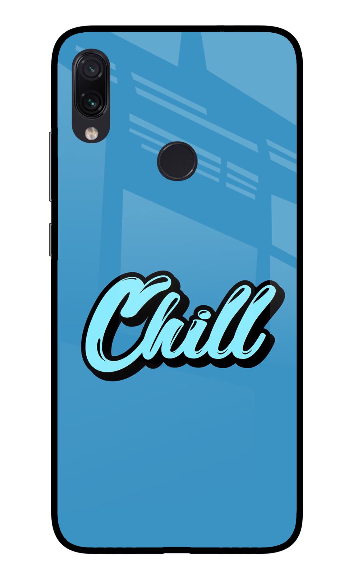 Chill Redmi Note 7S Glass Case - Chill Redmi Note 7S Glass Case Chill Redmi Note 7S Glass Case