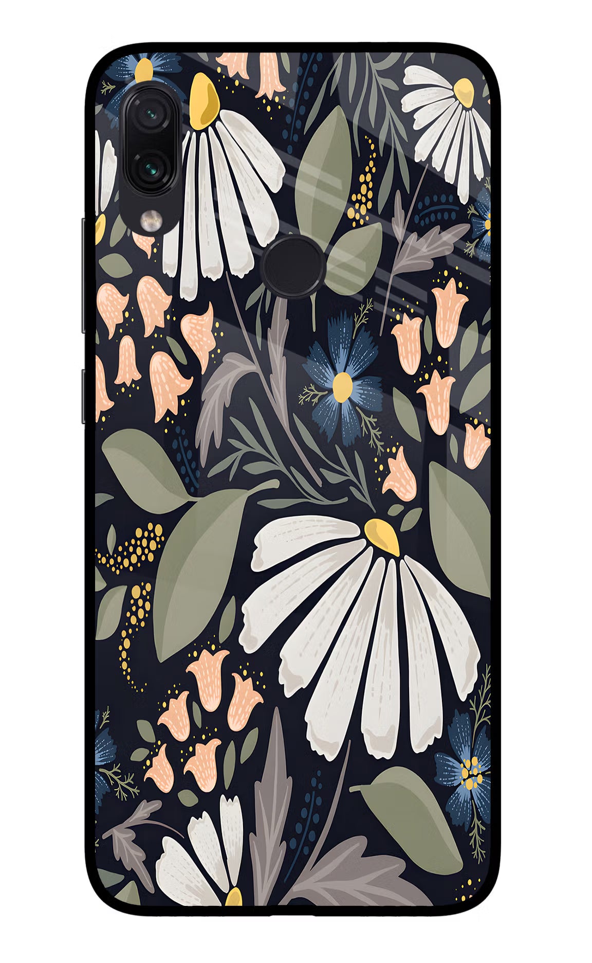 Flowers Art Redmi Note 7S Glass Case - Flowers Art Redmi Note 7S Glass Case Flowers Art Redmi Note 7S Glass Case