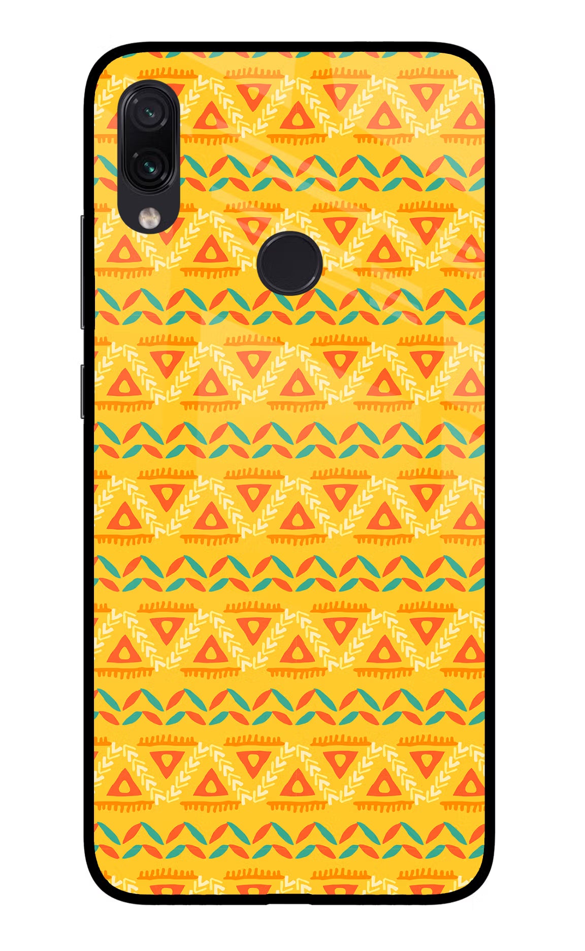 Tribal Pattern Redmi Note 7S Glass Case - Tribal Pattern Redmi Note 7S Glass Case Tribal Pattern Redmi Note 7S Glass Case
