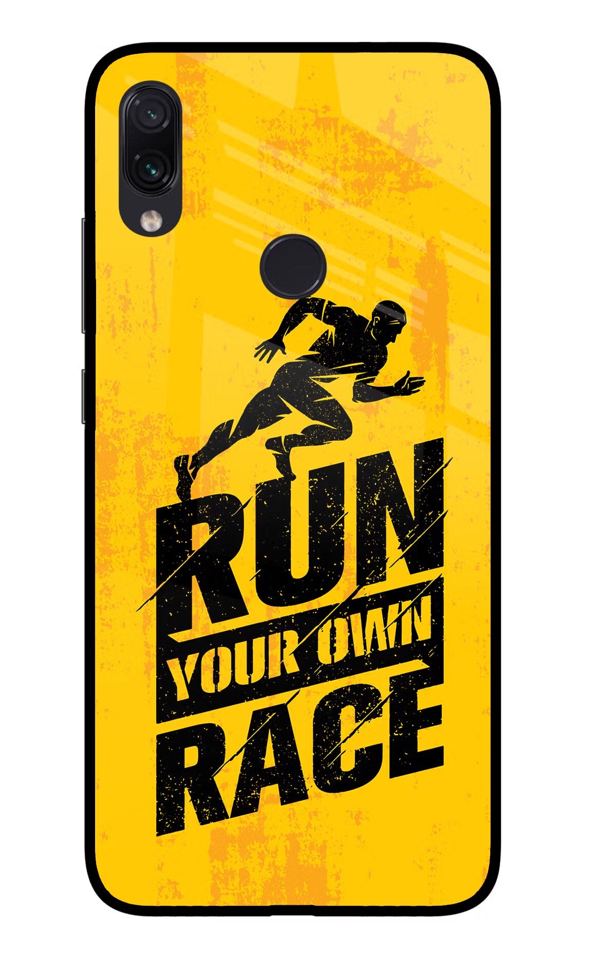 Run Your Own Race Redmi Note 7S Glass Case - Run Your Own Race Redmi Note 7S Glass Case Run Your Own Race Redmi Note 7S Glass Case