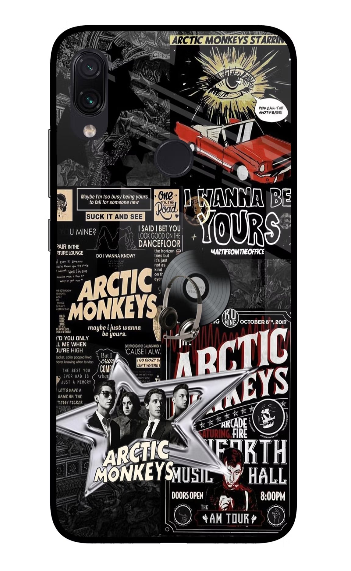 Arctic Monkeys Redmi Note 7S Glass Case - Arctic Monkeys Redmi Note 7S Glass Case Arctic Monkeys Redmi Note 7S Glass Case