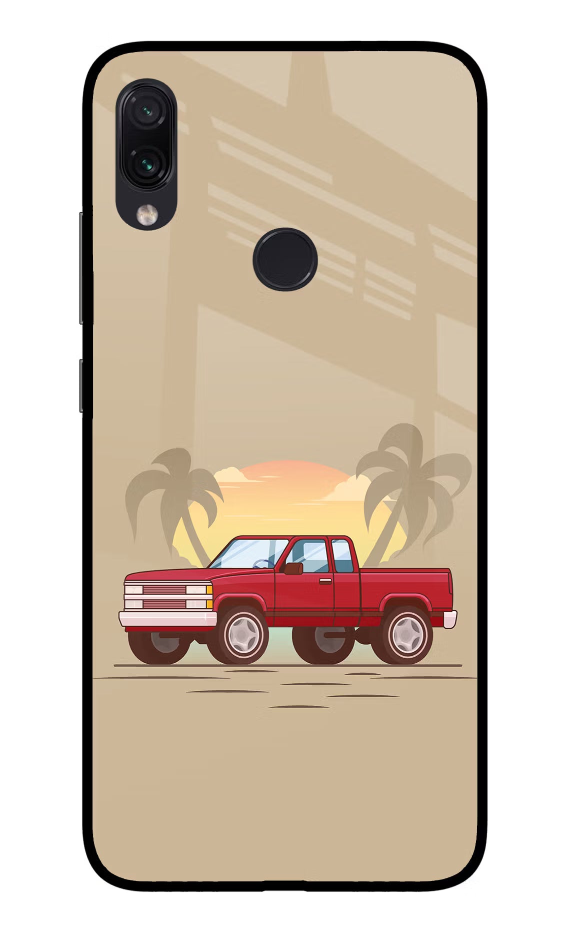 Desert Classic Drive Redmi Note 7S Glass Case - Desert Classic Drive Redmi Note 7S Glass Case Desert Classic Drive Redmi Note 7S Glass Case