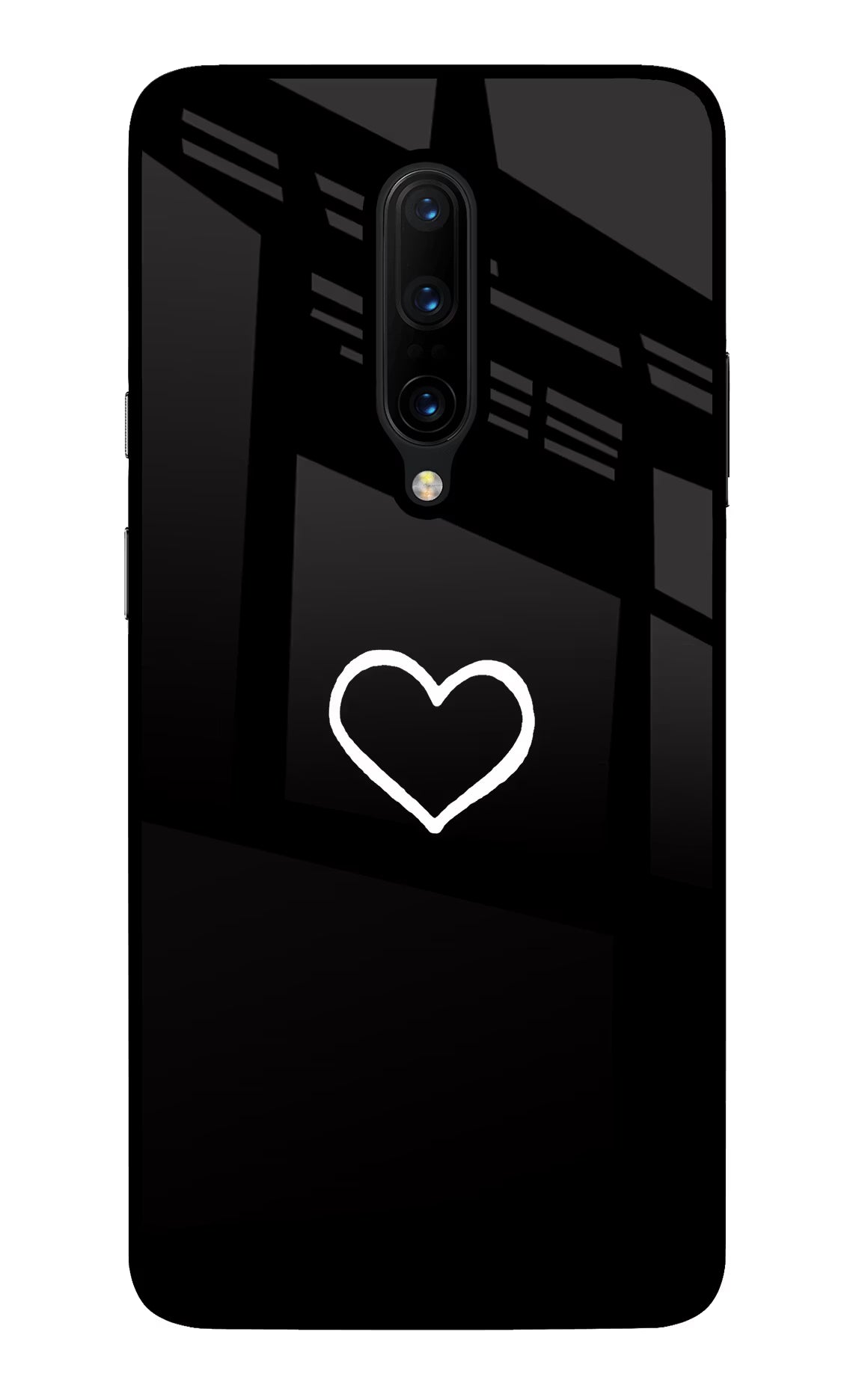 Heart Oneplus 7 Pro Back Cover - Heart Oneplus 7 Pro Glass Case Back Cover by Casekaro Heart Oneplus 7 Pro Glass Case Back Cover by Casekaro