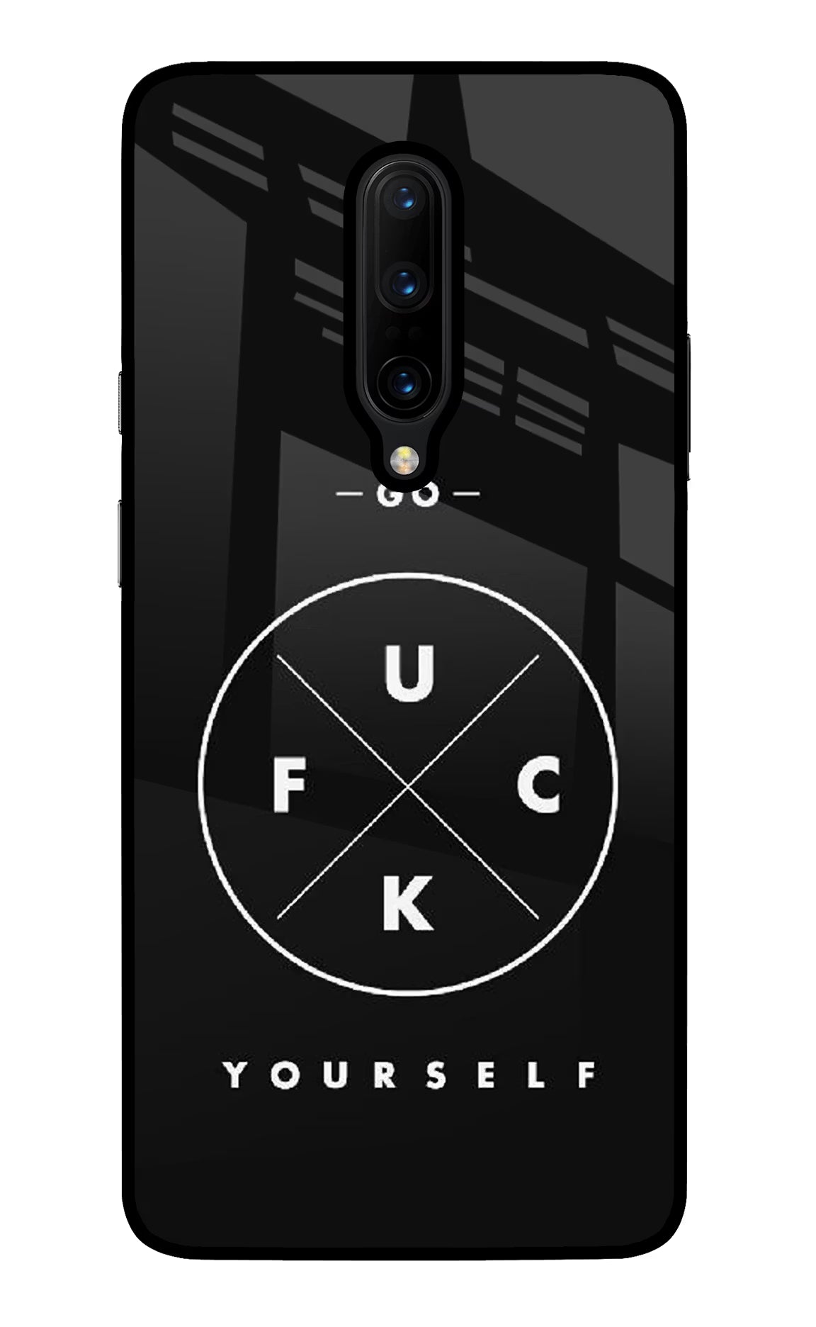 Go Fuck Yourself Oneplus 7 Pro Back Cover - Go Fuck Yourself Oneplus 7 Pro Glass Case Back Cover by Casekaro Go Fuck Yourself Oneplus 7 Pro Glass Case Back Cover by Casekaro