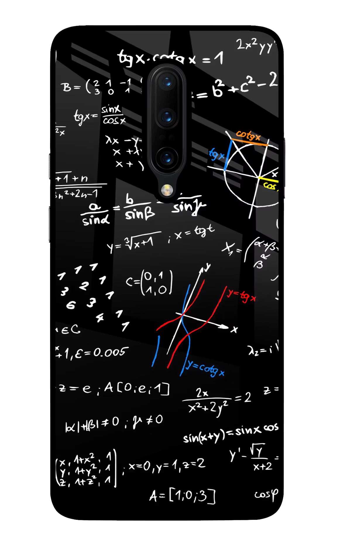 Mathematics Formula Oneplus 7 Pro Back Cover - Mathematics Formula Oneplus 7 Pro Glass Case Back Cover by Casekaro Mathematics Formula Oneplus 7 Pro Glass Case Back Cover by Casekaro