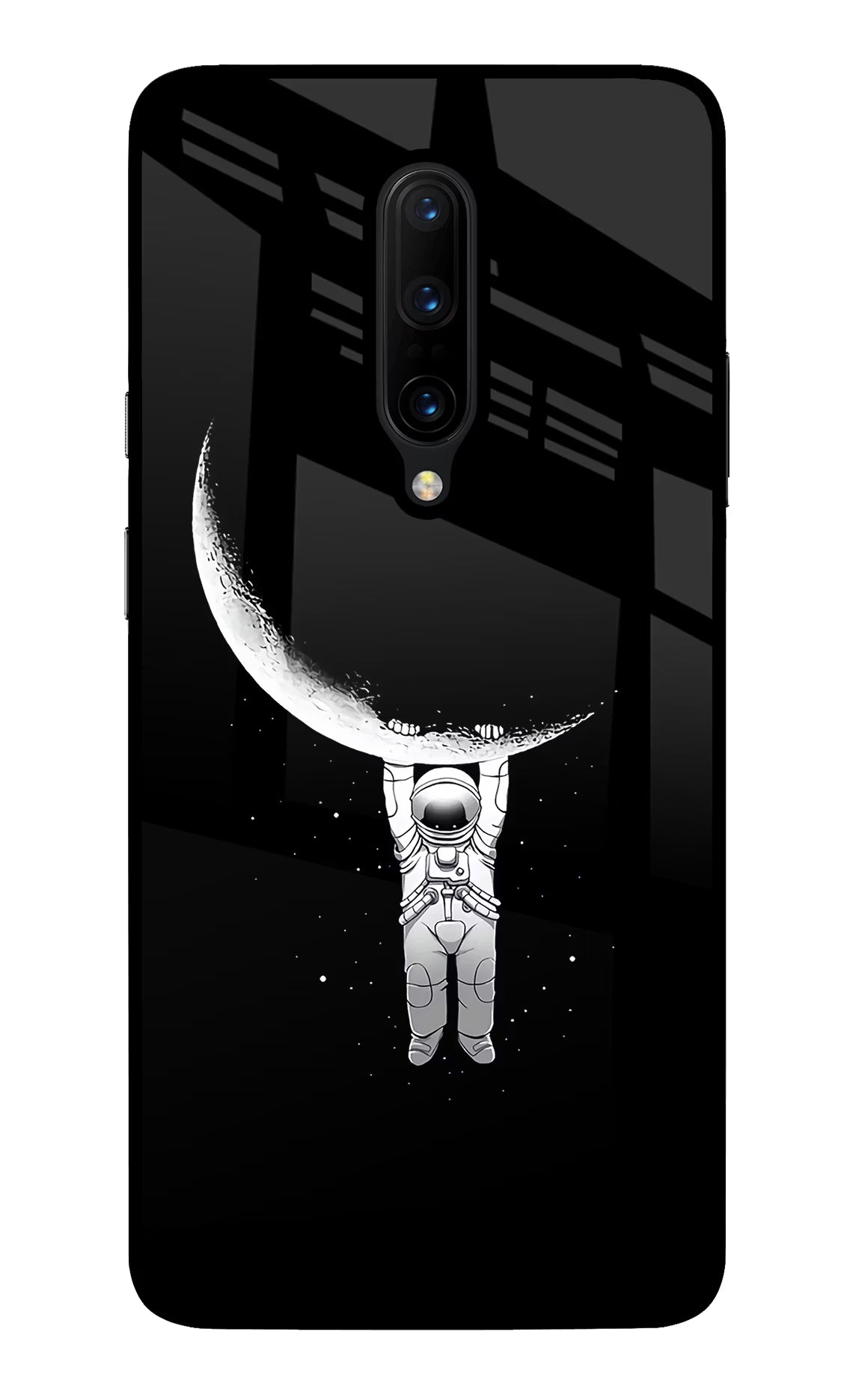 Moon Space Oneplus 7 Pro Back Cover - Moon Space Oneplus 7 Pro Glass Case Back Cover by Casekaro Moon Space Oneplus 7 Pro Glass Case Back Cover by Casekaro