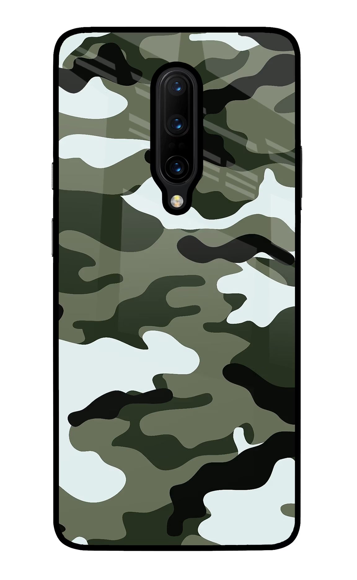 Camouflage Oneplus 7 Pro Back Cover - Camouflage Oneplus 7 Pro Glass Case Back Cover by Casekaro Camouflage Oneplus 7 Pro Glass Case Back Cover by Casekaro