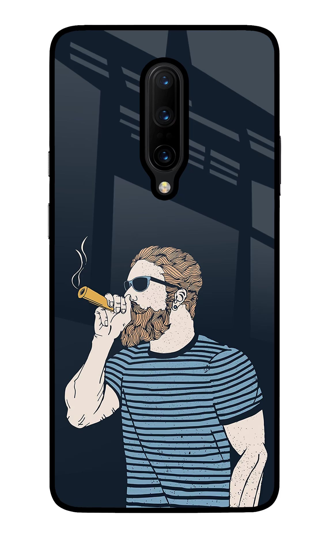 Smoking Oneplus 7 Pro Back Cover - Smoking Oneplus 7 Pro Glass Case Back Cover by Casekaro Smoking Oneplus 7 Pro Glass Case Back Cover by Casekaro