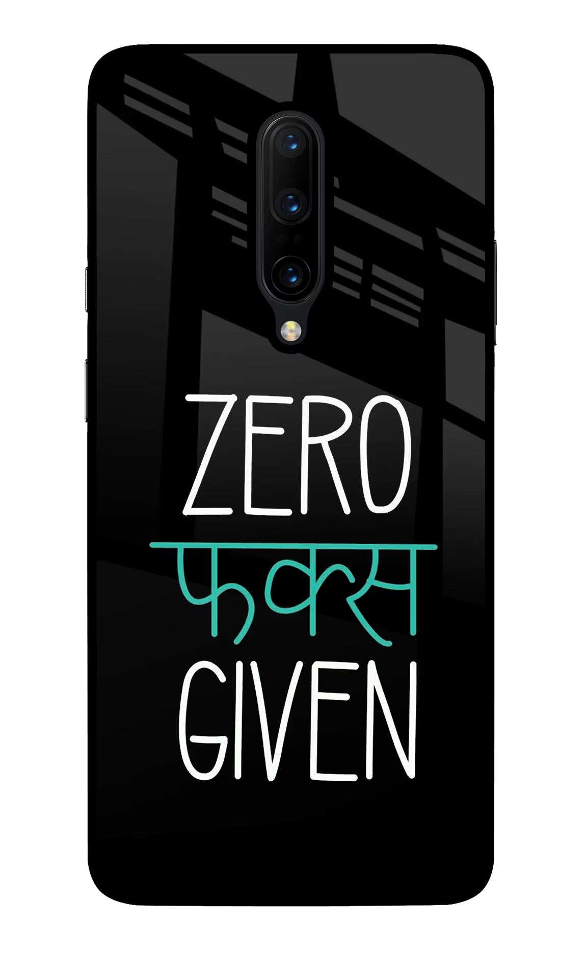 Zero Fucks Given Oneplus 7 Pro Back Cover - Zero Fucks Given Oneplus 7 Pro Glass Case Back Cover by Casekaro Zero Fucks Given Oneplus 7 Pro Glass Case Back Cover by Casekaro
