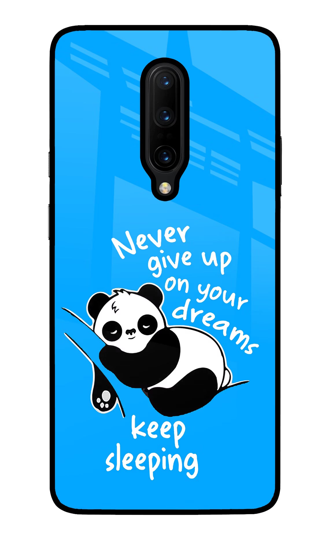 Keep Sleeping Oneplus 7 Pro Back Cover - Keep Sleeping Oneplus 7 Pro Glass Case Back Cover by Casekaro Keep Sleeping Oneplus 7 Pro Glass Case Back Cover by Casekaro