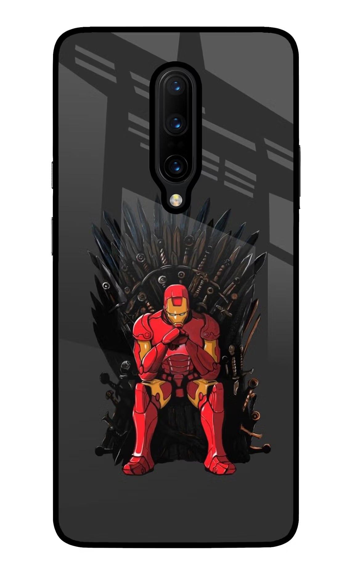 Ironman Throne Oneplus 7 Pro Glass Case - Ironman Throne Oneplus 7 Pro Glass Case Ironman Throne Oneplus 7 Pro Glass Case