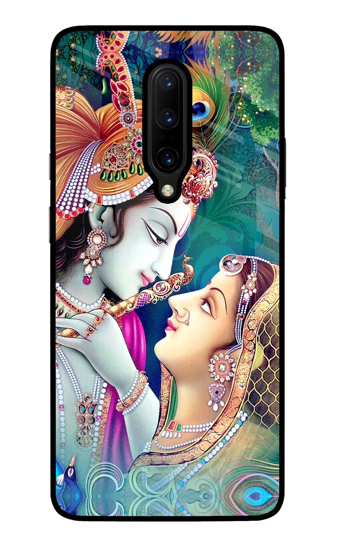 Lord Radha Krishna Oneplus 7 Pro Back Cover - Lord Radha Krishna Oneplus 7 Pro Glass Case Back Cover by Casekaro Lord Radha Krishna Oneplus 7 Pro Glass Case Back Cover by Casekaro