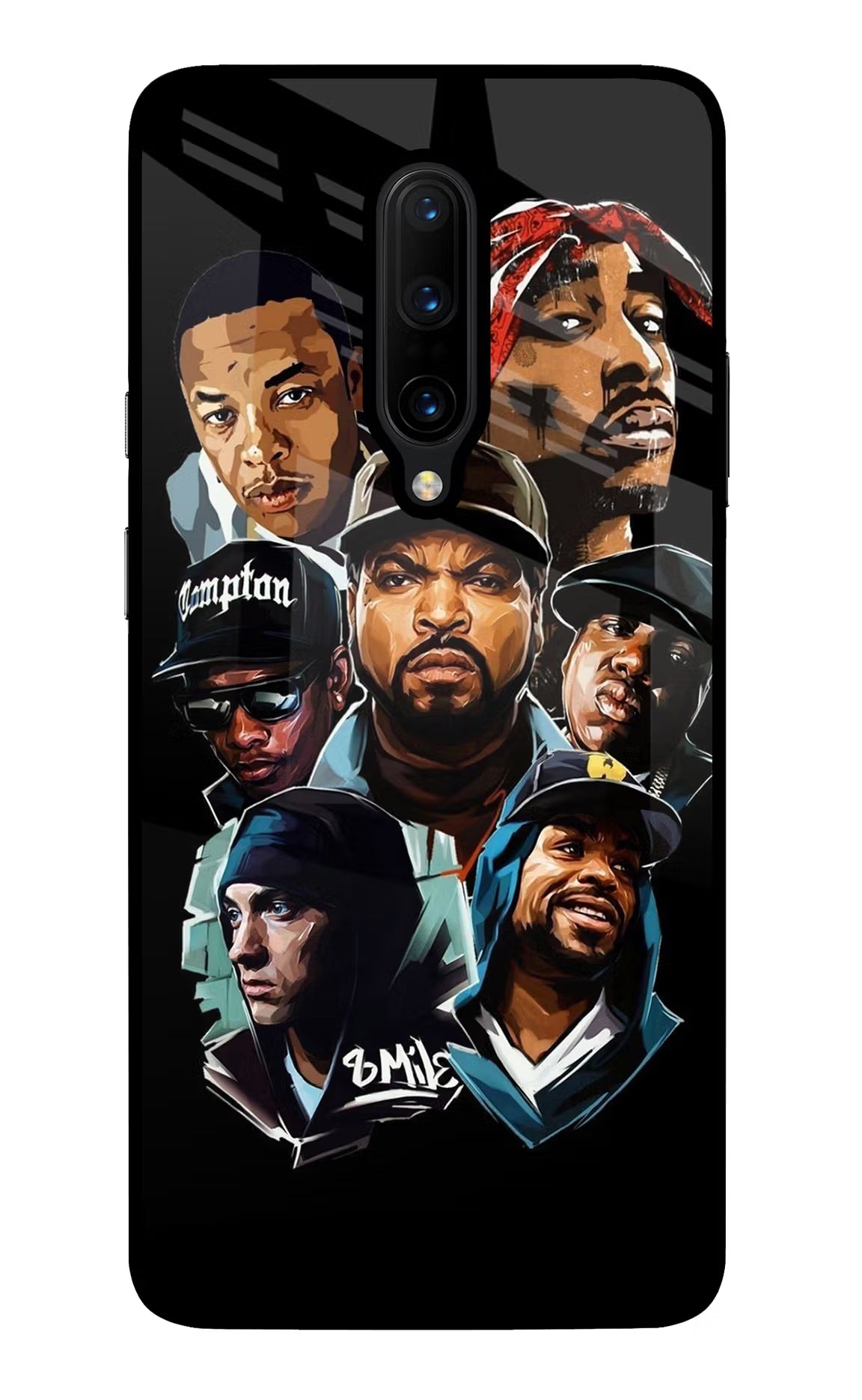 Rappers Oneplus 7 Pro Back Cover - Rappers Oneplus 7 Pro Glass Case Back Cover by Casekaro Rappers Oneplus 7 Pro Glass Case Back Cover by Casekaro