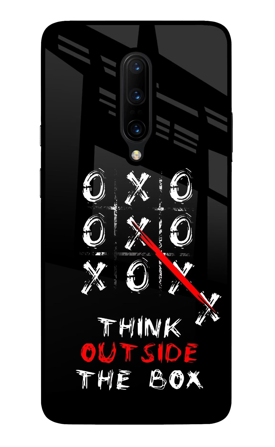 Think out of the BOX Oneplus 7 Pro Back Cover - Think out of the BOX Oneplus 7 Pro Glass Case Back Cover by Casekaro Think out of the BOX Oneplus 7 Pro Glass Case Back Cover by Casekaro