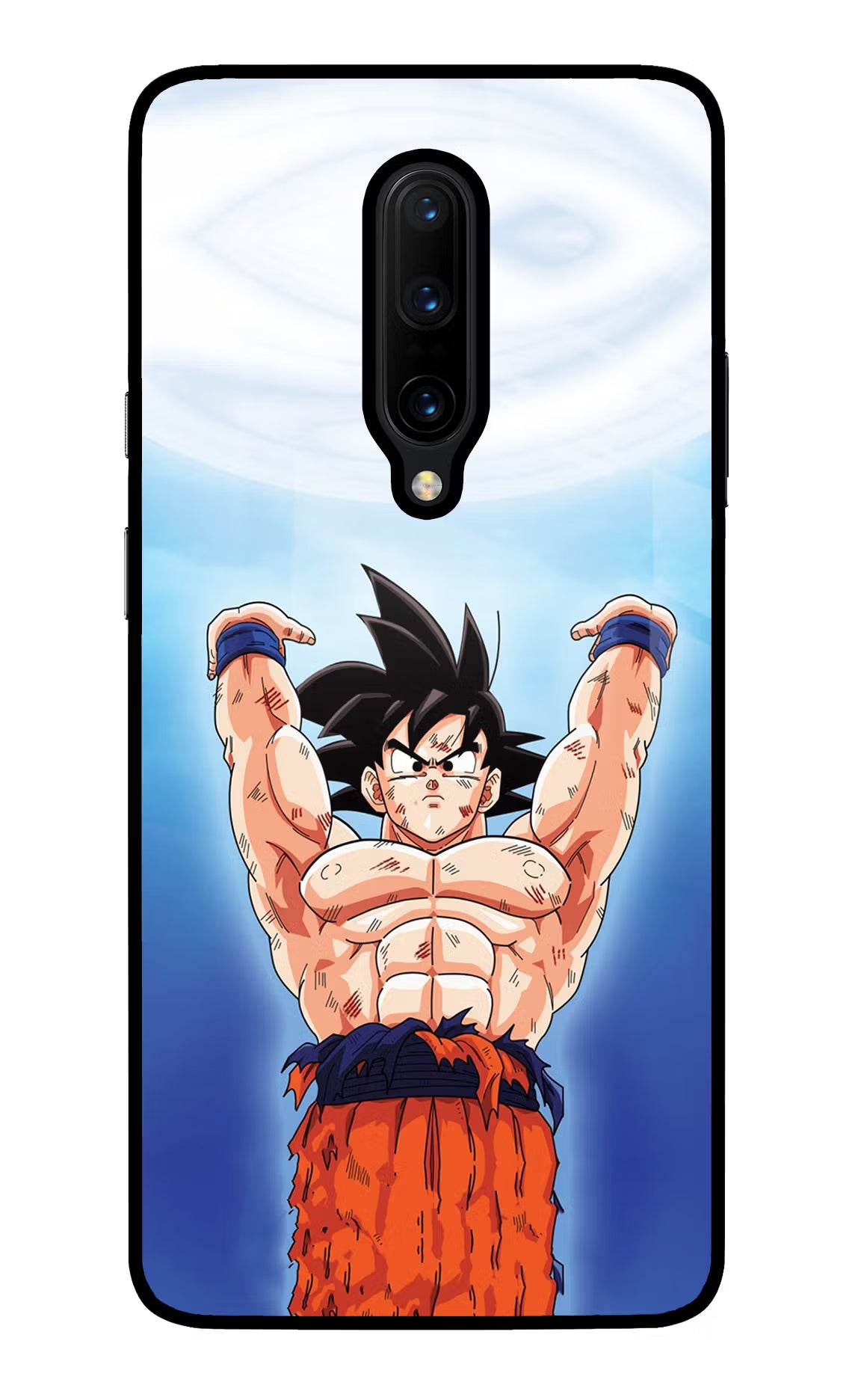 Goku Power Oneplus 7 Pro Back Cover - Goku Power Oneplus 7 Pro Glass Case Back Cover by Casekaro Goku Power Oneplus 7 Pro Glass Case Back Cover by Casekaro