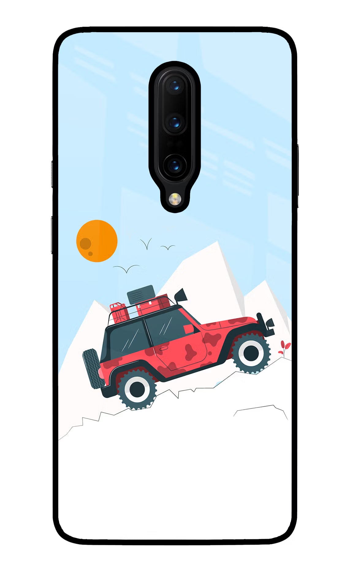 Mountain Trail Beast Oneplus 7 Pro Back Cover - Mountain Trail Beast Oneplus 7 Pro Glass Case Back Cover by Casekaro Mountain Trail Beast Oneplus 7 Pro Glass Case Back Cover by Casekaro