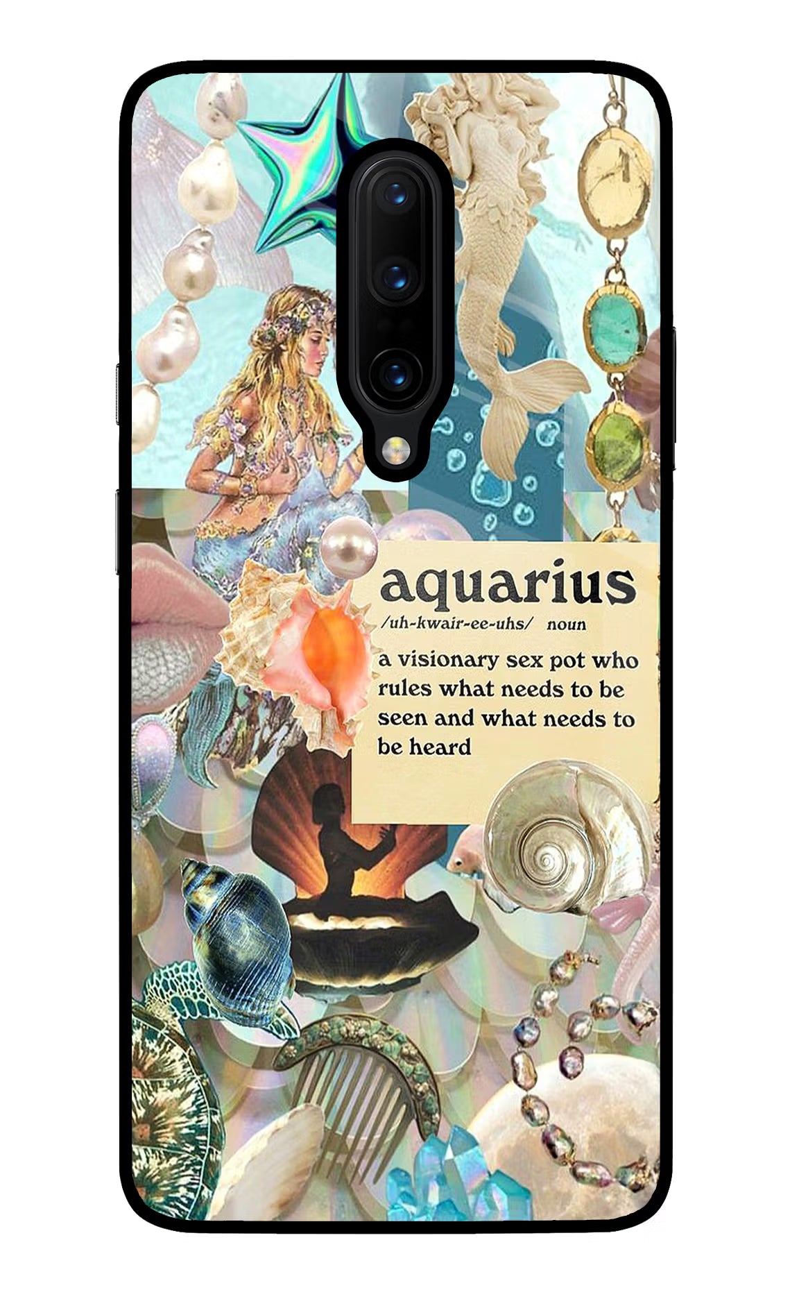 Aquarius Zodiac Oneplus 7 Pro Glass Case - Aquarius Zodiac Oneplus 7 Pro Glass Case Aquarius Zodiac Oneplus 7 Pro Glass Case