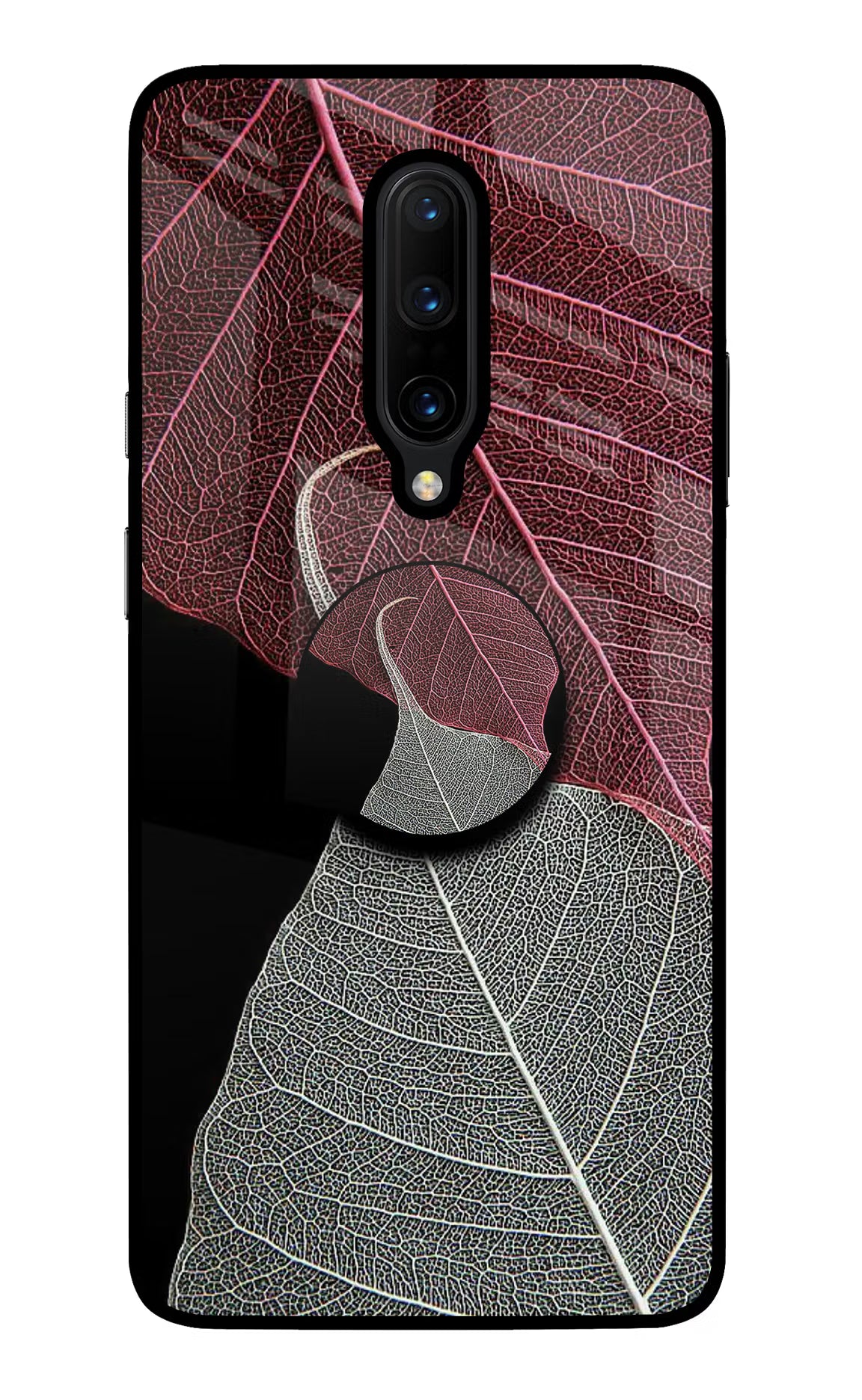 Leaf Pattern Oneplus 7 Pro Glass Case - Leaf Pattern Oneplus 7 Pro Glass Case Leaf Pattern Oneplus 7 Pro Glass Case
