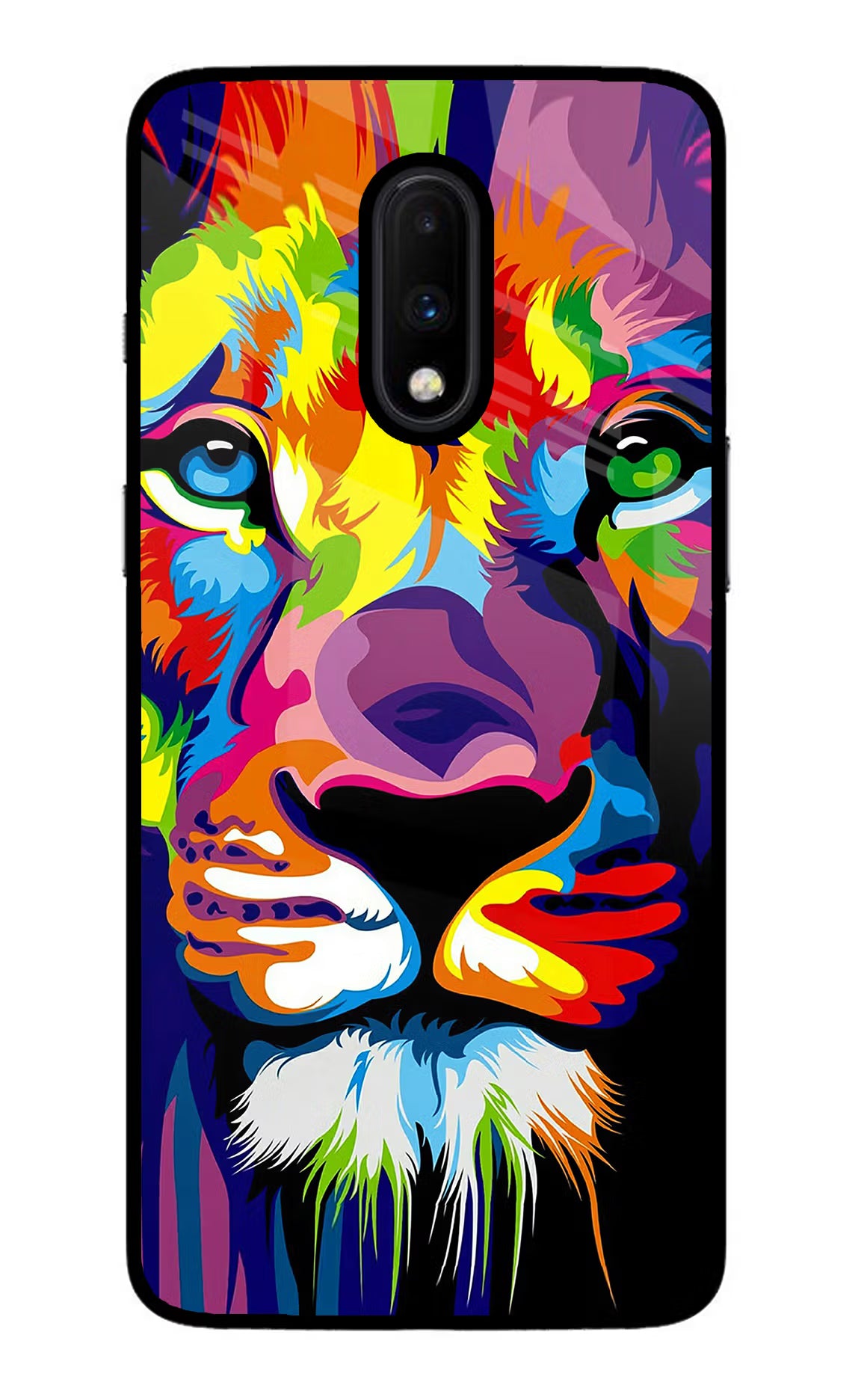 Lion Oneplus 7 Glass Case - Lion Oneplus 7 Glass Case Lion Oneplus 7 Glass Case