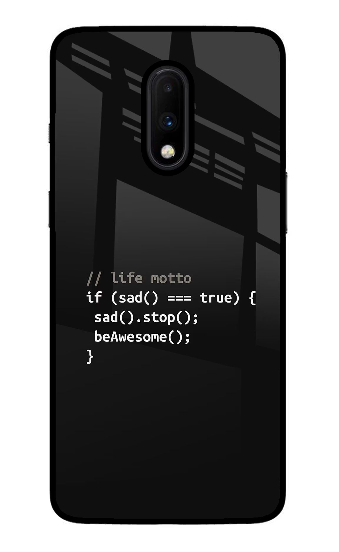 Life Motto Code Oneplus 7 Glass Case - Life Motto Code Oneplus 7 Glass Case Life Motto Code Oneplus 7 Glass Case