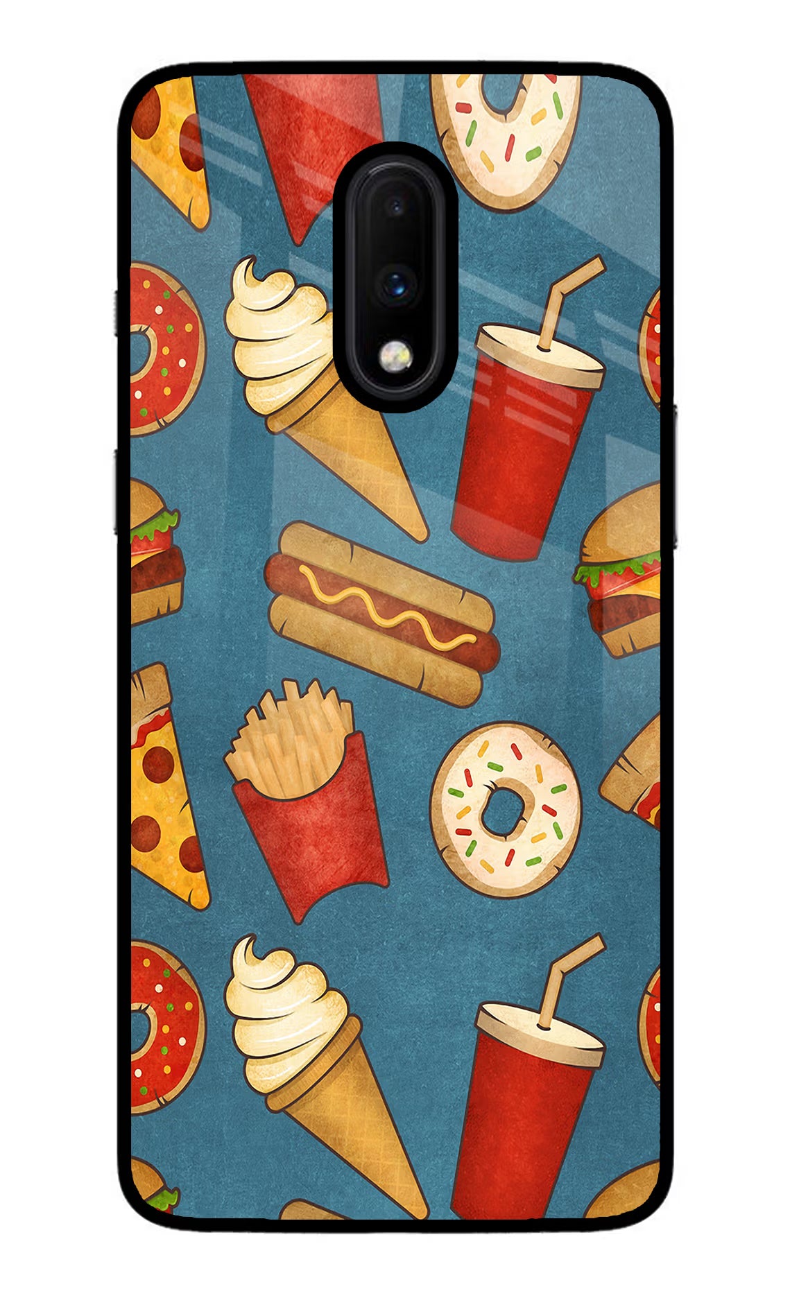 Foodie Oneplus 7 Glass Case - Foodie Oneplus 7 Glass Case Foodie Oneplus 7 Glass Case