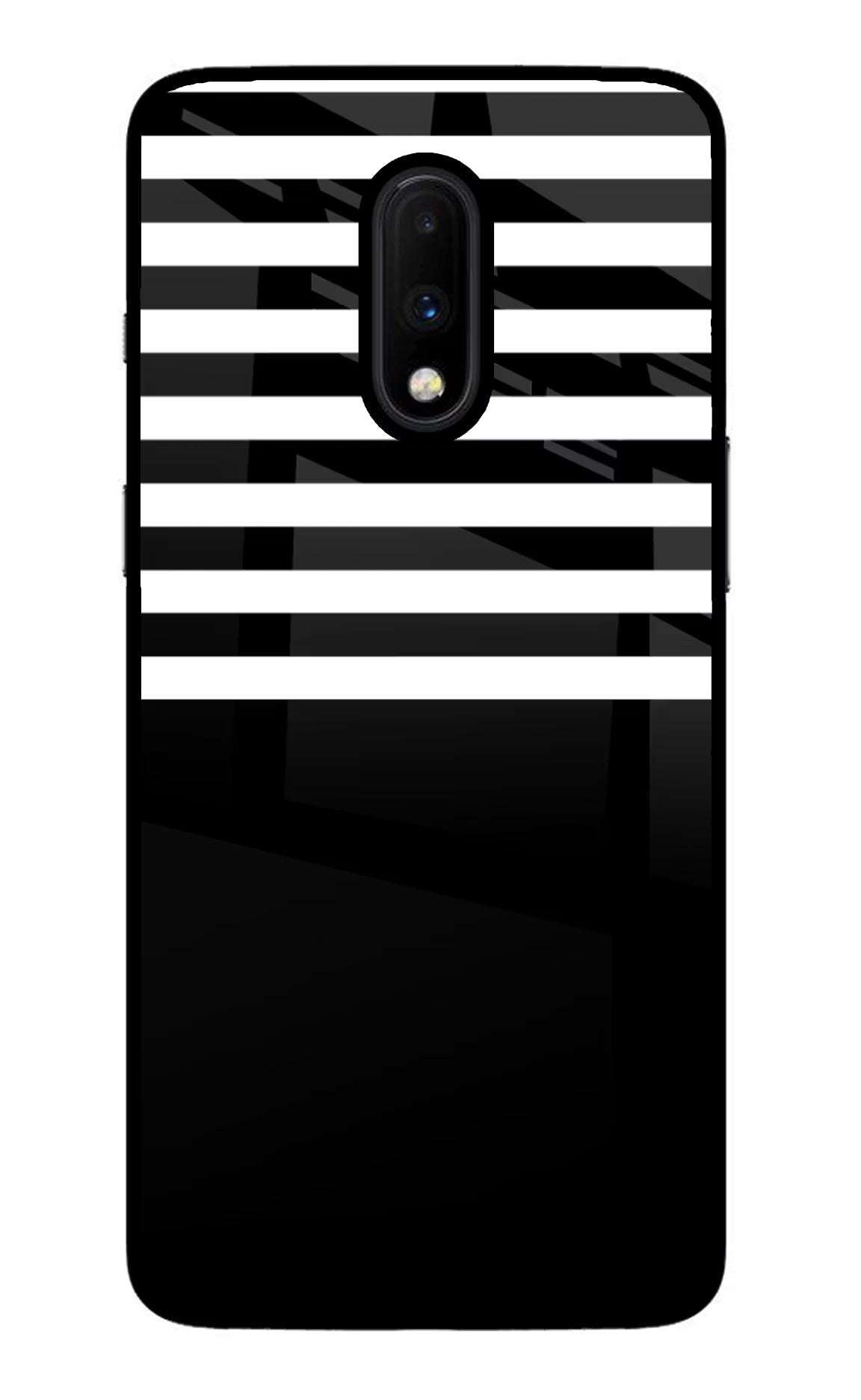 Black and White Print Oneplus 7 Glass Case - Black and White Print Oneplus 7 Glass Case Black and White Print Oneplus 7 Glass Case