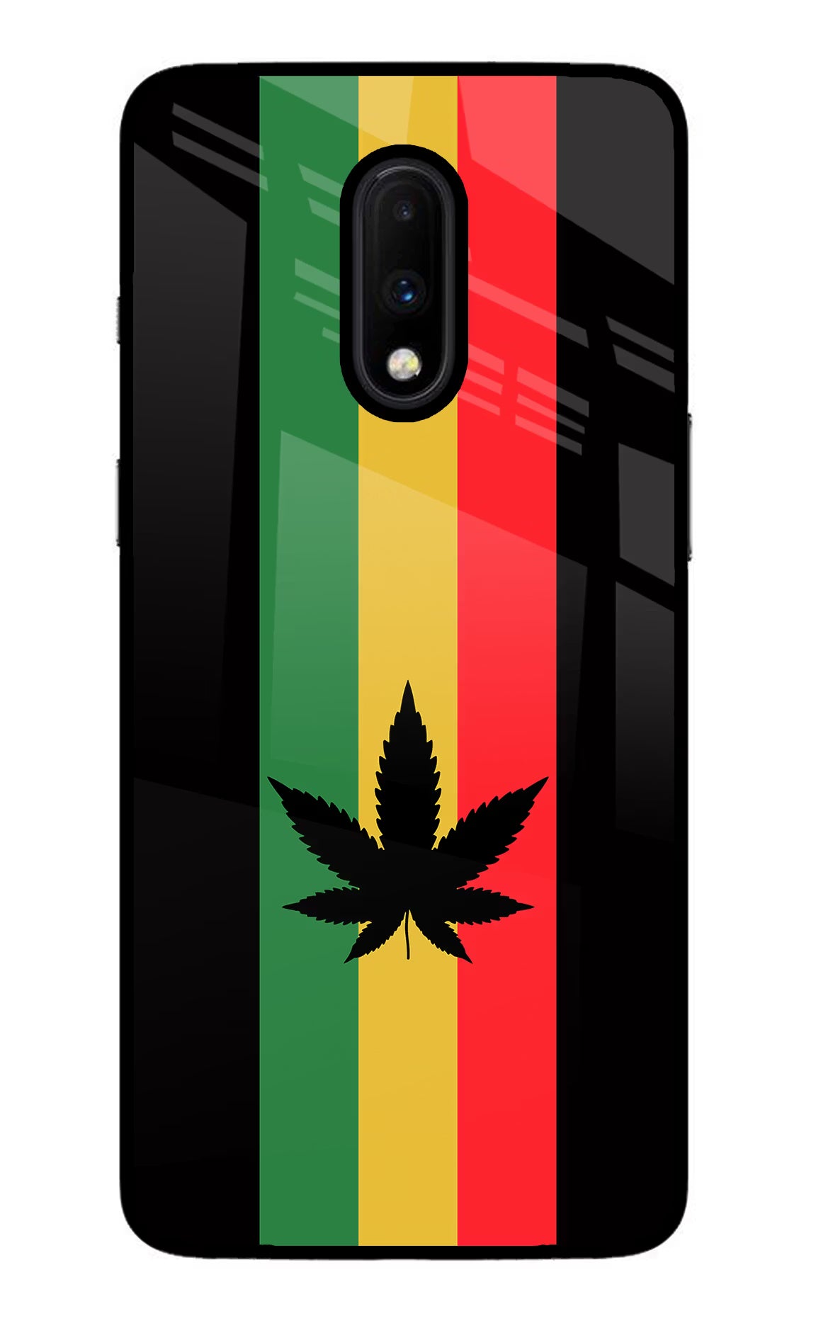 Weed Flag Oneplus 7 Glass Case - Weed Flag Oneplus 7 Glass Case Weed Flag Oneplus 7 Glass Case
