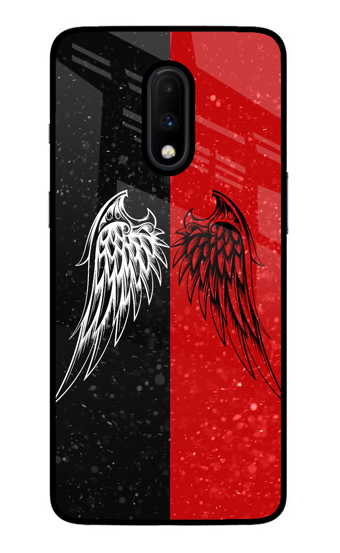 Wings Oneplus 7 Glass Case - Wings Oneplus 7 Glass Case Wings Oneplus 7 Glass Case