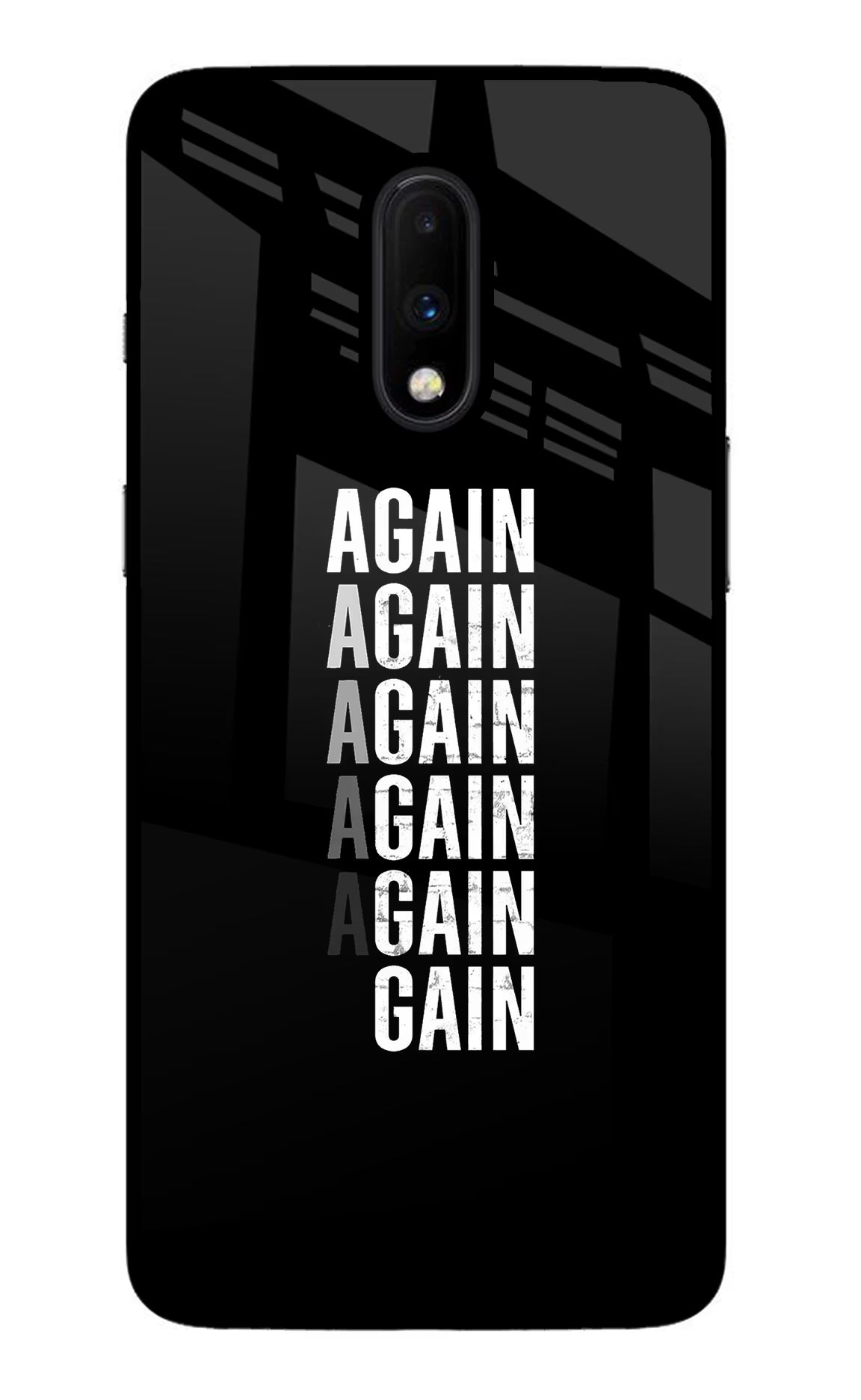Again Again Gain Oneplus 7 Glass Case - Again Again Gain Oneplus 7 Glass Case Again Again Gain Oneplus 7 Glass Case