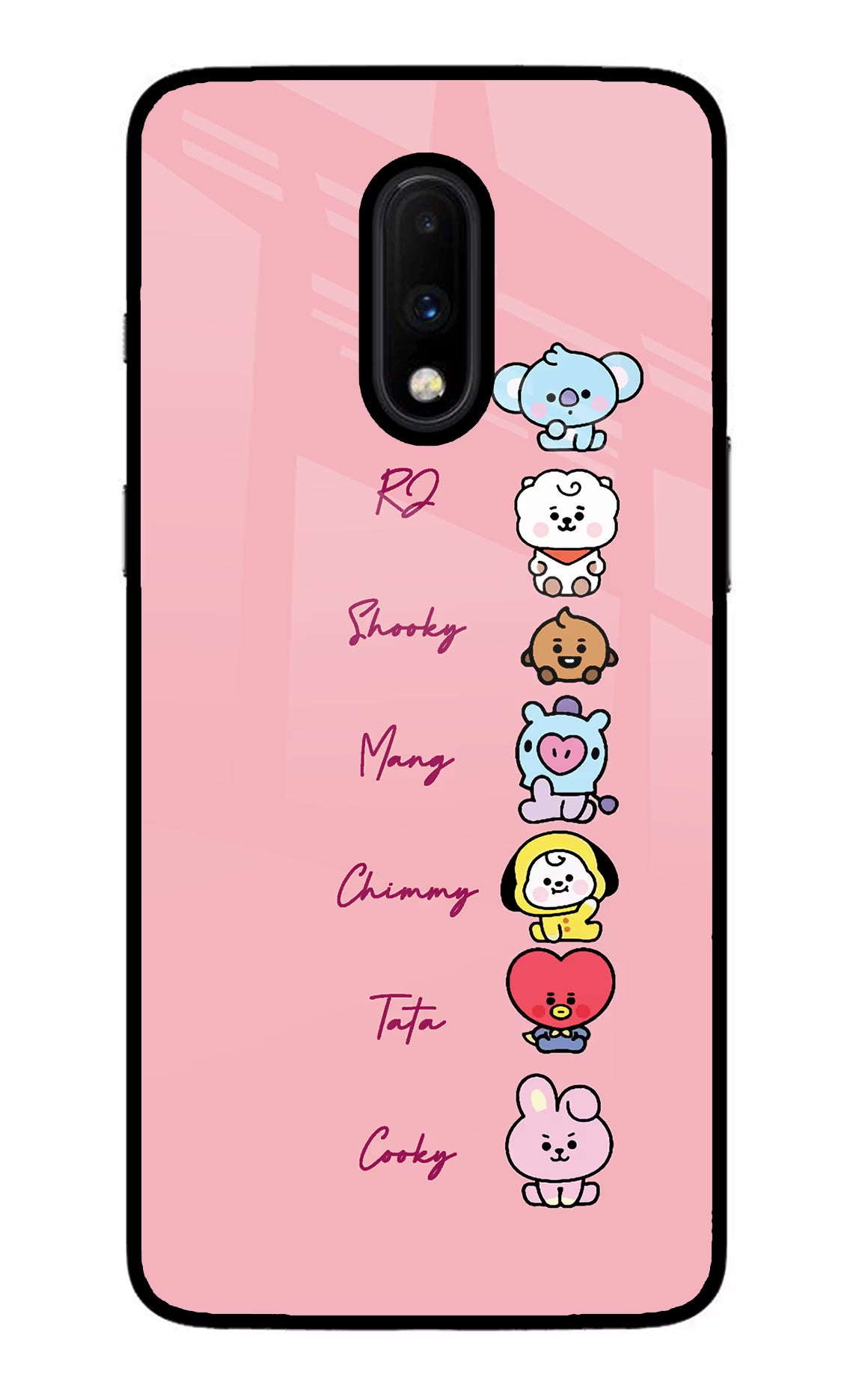 BTS names Oneplus 7 Glass Case - BTS names Oneplus 7 Glass Case BTS names Oneplus 7 Glass Case