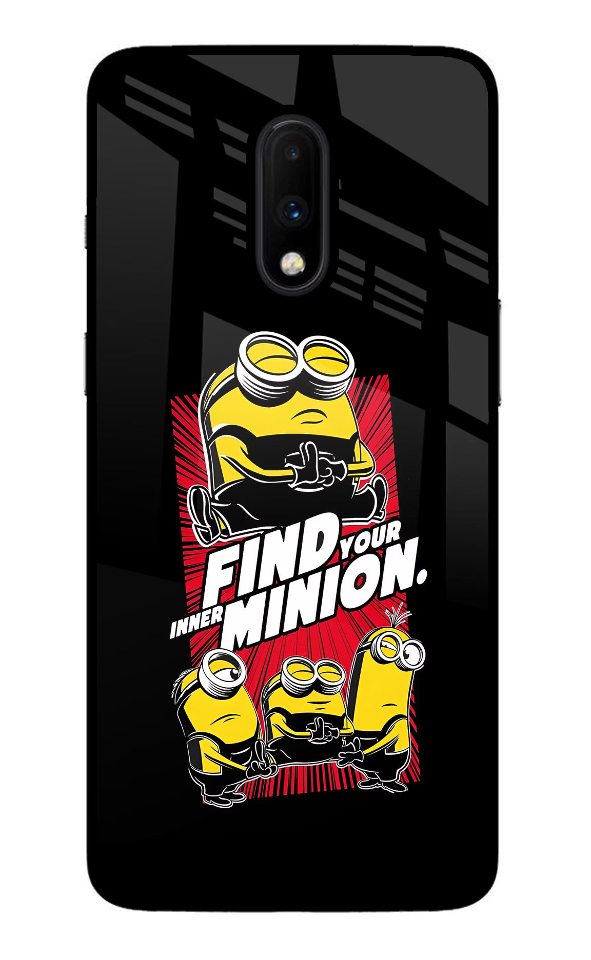 Find your inner Minion Oneplus 7 Glass Case - Find your inner Minion Oneplus 7 Glass Case Find your inner Minion Oneplus 7 Glass Case