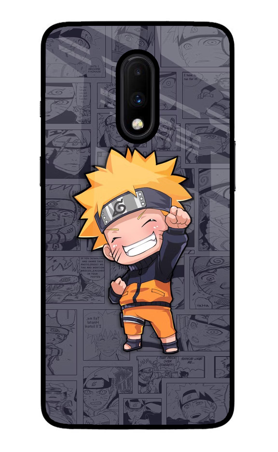 Chota Naruto Oneplus 7 Glass Case - Chota Naruto Oneplus 7 Glass Case Chota Naruto Oneplus 7 Glass Case