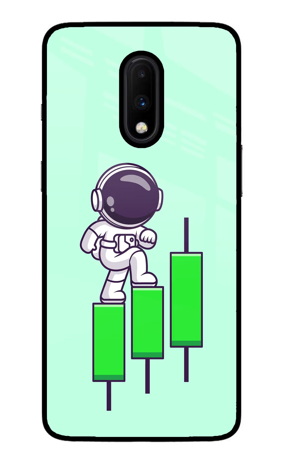 Astronaut Trader Oneplus 7 Glass Case - Astronaut Trader Oneplus 7 Glass Case Astronaut Trader Oneplus 7 Glass Case