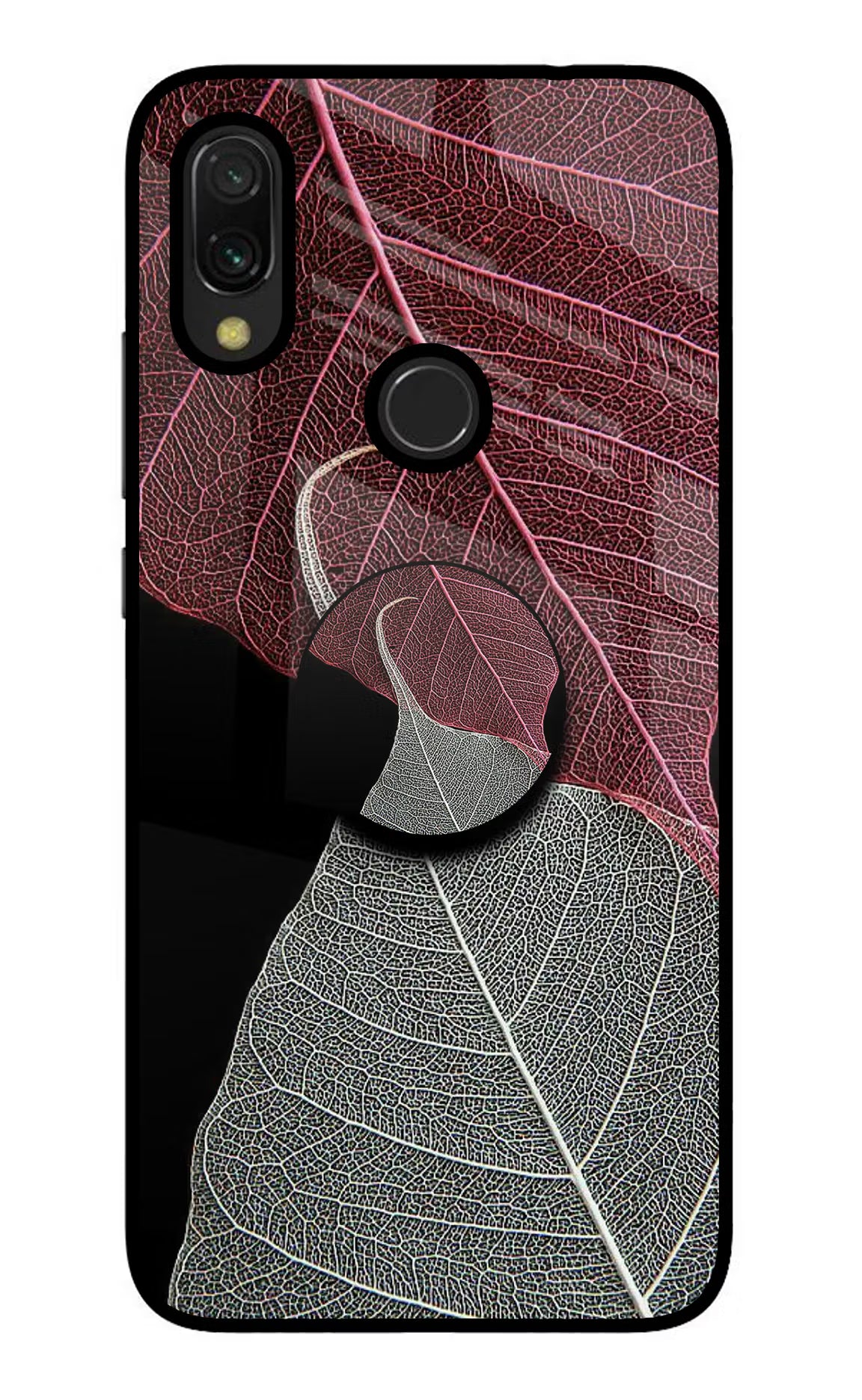 Leaf Pattern Redmi 7 Glass Case - Leaf Pattern Redmi 7 Glass Case Leaf Pattern Redmi 7 Glass Case