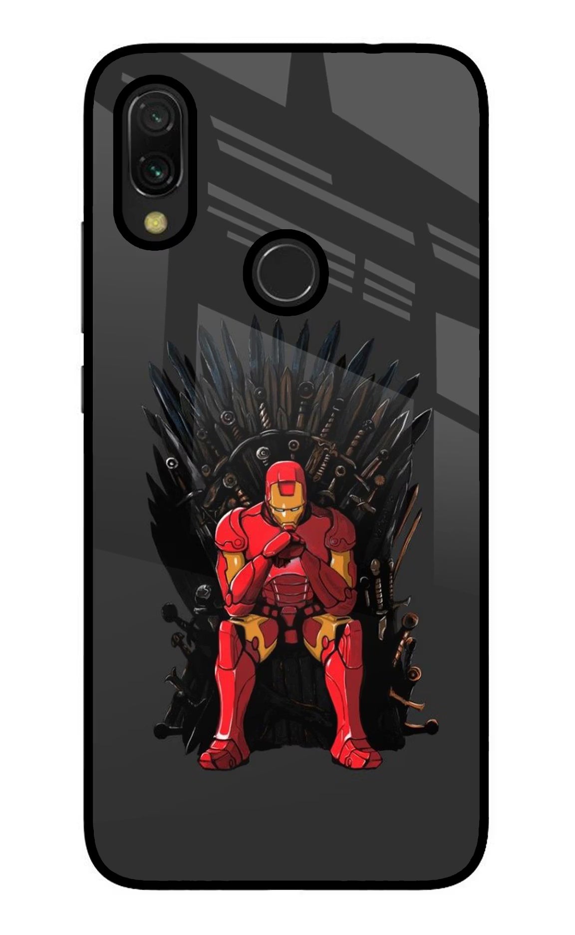 Ironman Throne Redmi Y3 Glass Case - Ironman Throne Redmi Y3 Glass Case Ironman Throne Redmi Y3 Glass Case