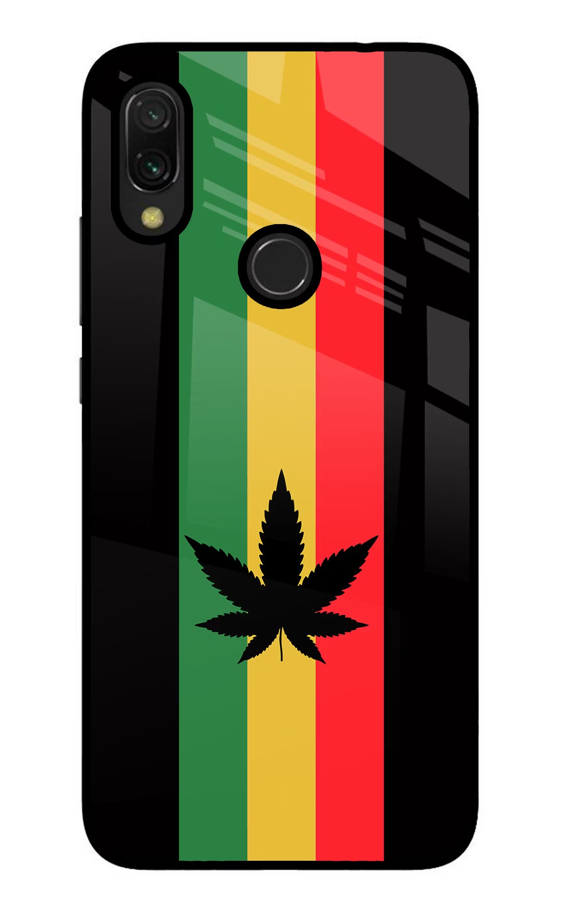 Weed Flag Redmi Y3 Glass Case - Weed Flag Redmi Y3 Glass Case Weed Flag Redmi Y3 Glass Case