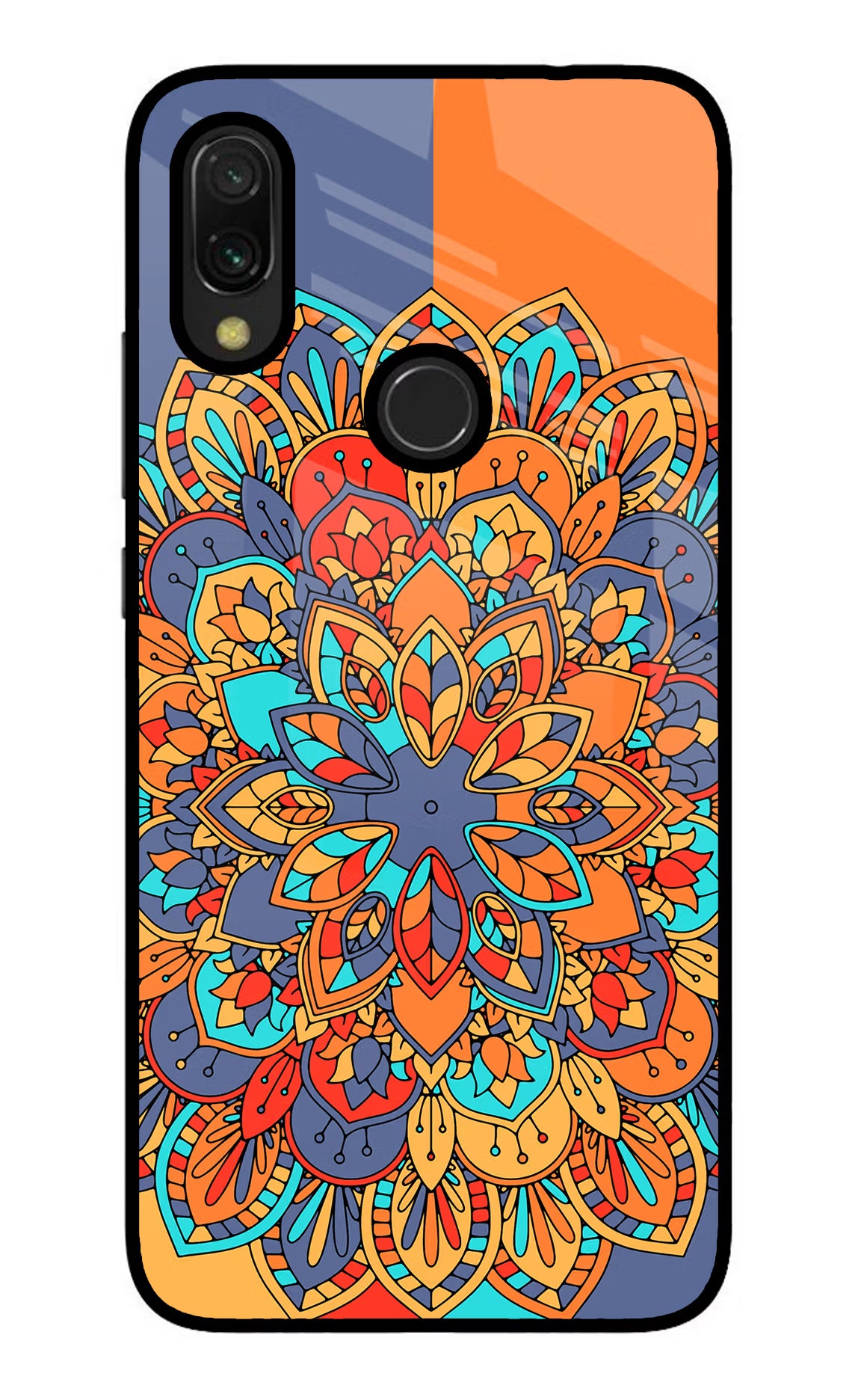 Color Mandala Redmi Y3 Glass Case - Color Mandala Redmi Y3 Glass Case Color Mandala Redmi Y3 Glass Case