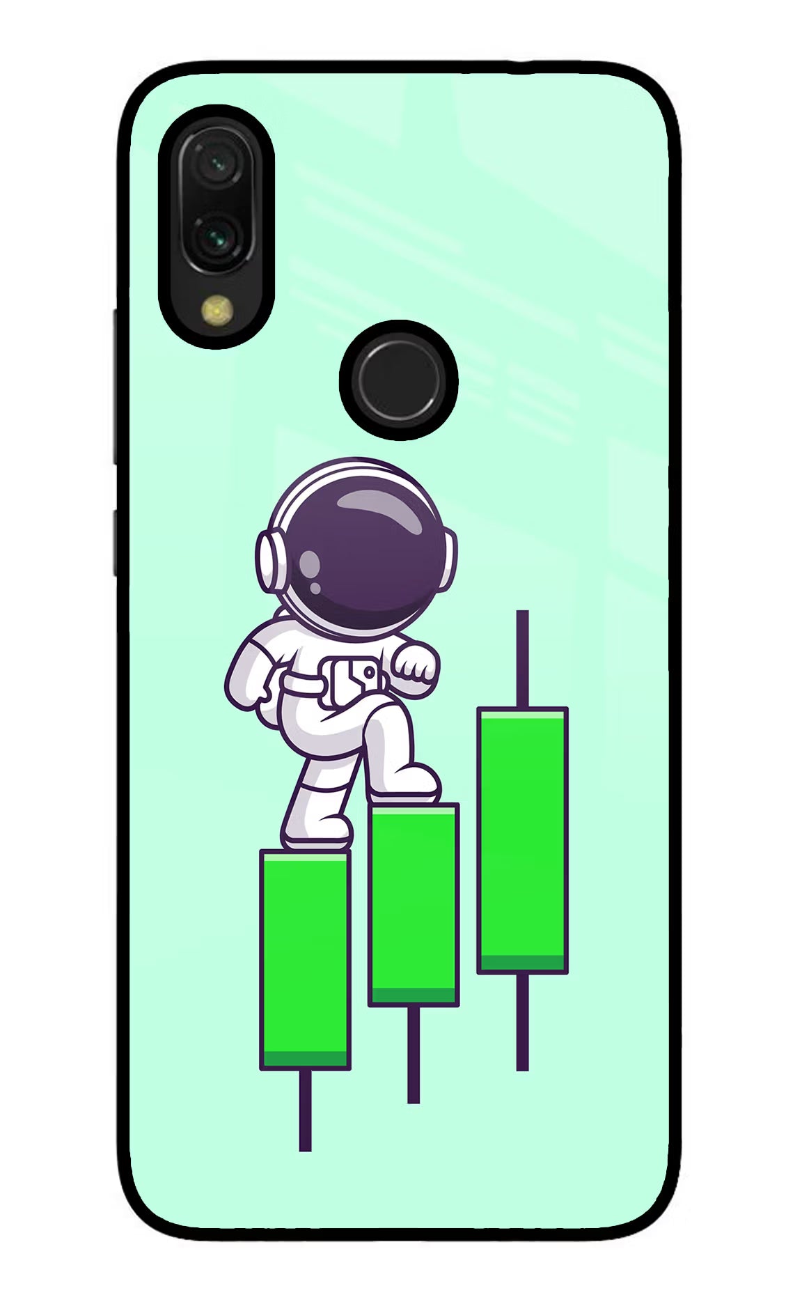 Astronaut Trader Redmi Y3 Glass Case - Astronaut Trader Redmi Y3 Glass Case Astronaut Trader Redmi Y3 Glass Case
