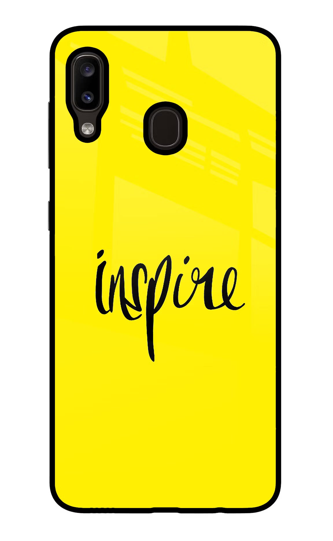 Inspire Samsung A20/M10s Glass Case - Inspire Samsung A20/M10s Glass Case Inspire Samsung A20/M10s Glass Case