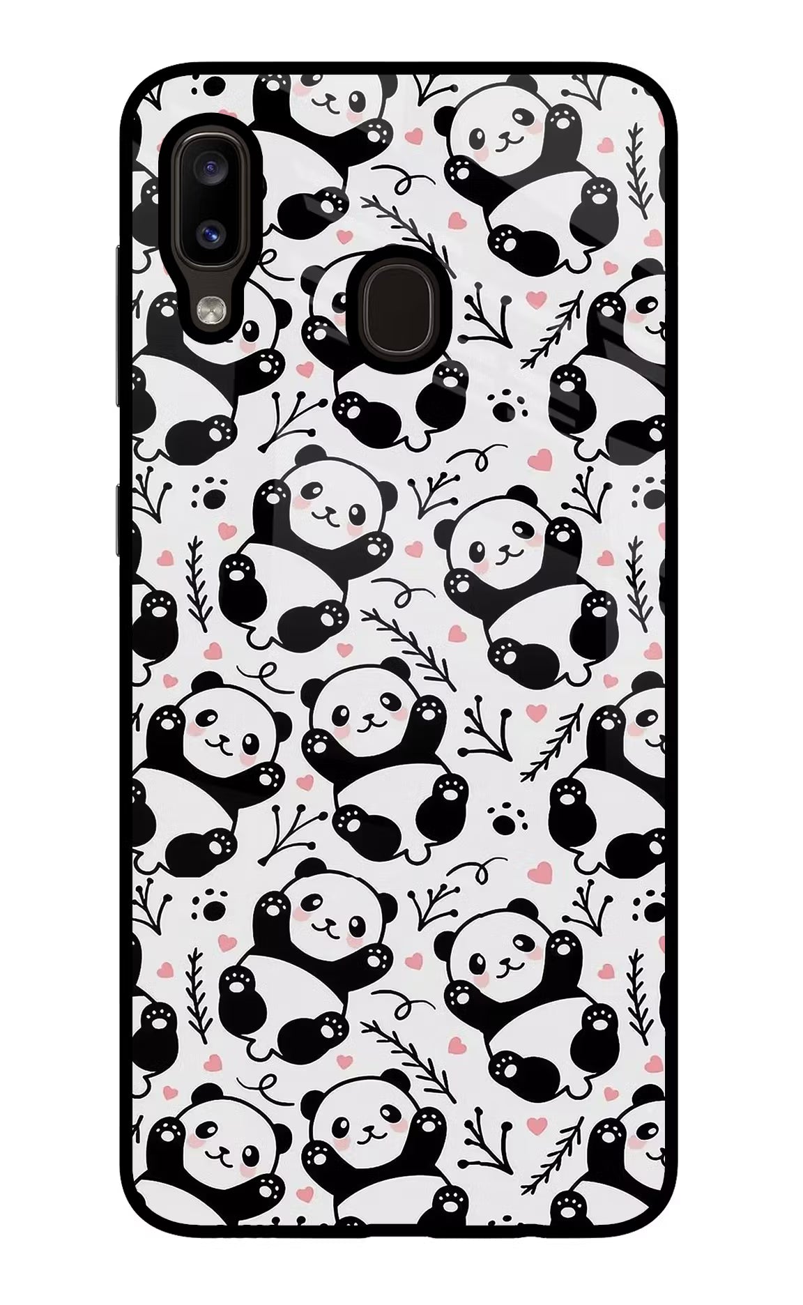 Cute Panda Samsung A20/M10s Glass Case - Cute Panda Samsung A20/M10s Glass Case Cute Panda Samsung A20/M10s Glass Case