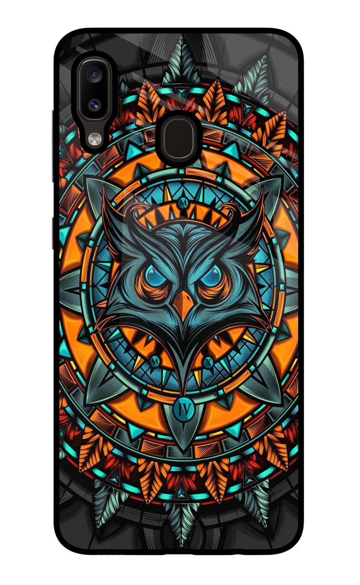 Angry Owl Art Samsung A20/M10s Glass Case - Angry Owl Art Samsung A20/M10s Glass Case Angry Owl Art Samsung A20/M10s Glass Case