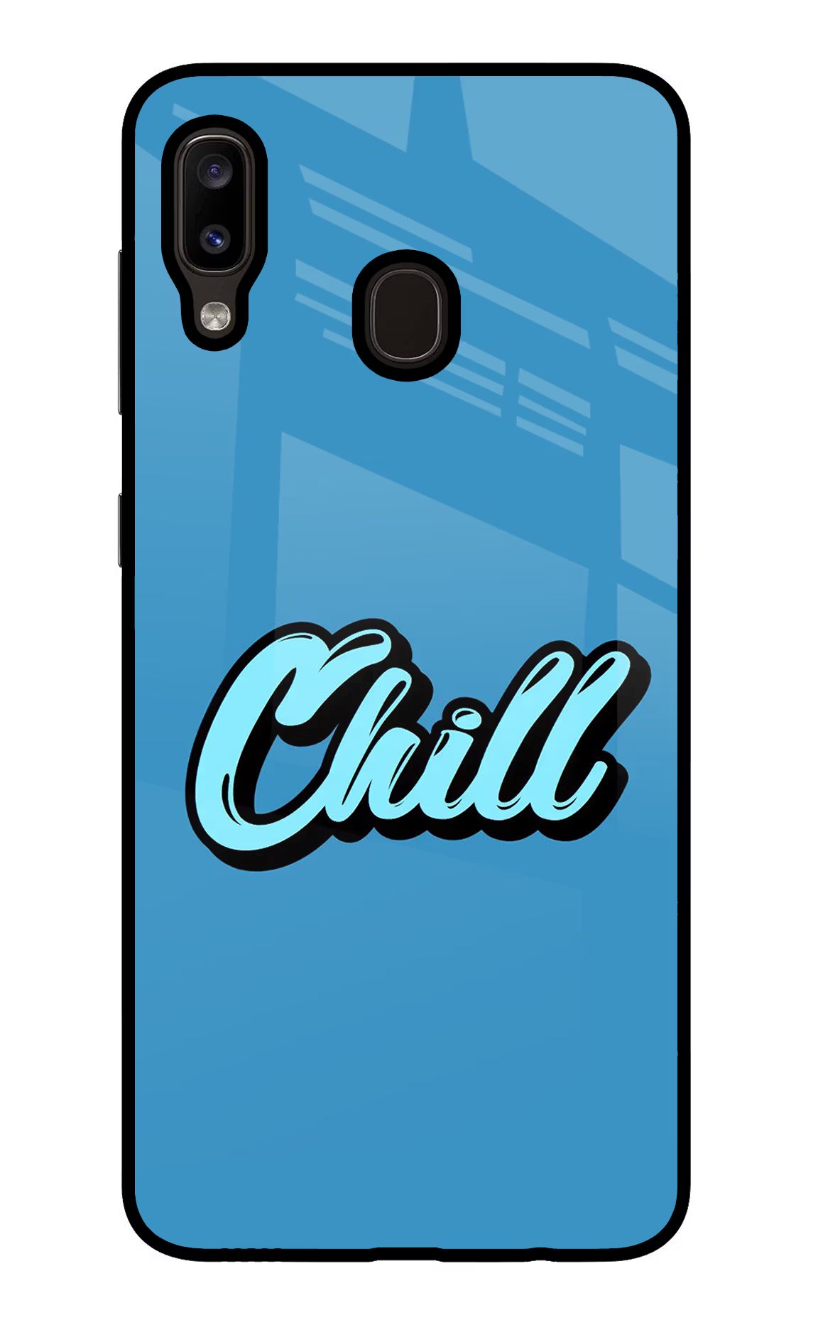 Chill Samsung A20/M10s Glass Case - Chill Samsung A20/M10s Glass Case Chill Samsung A20/M10s Glass Case