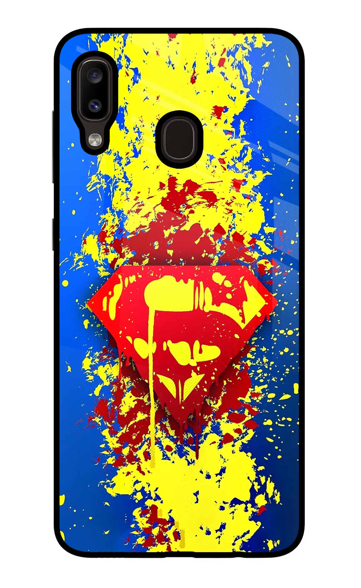 Superman logo Samsung A20/M10s Glass Case - Superman logo Samsung A20/M10s Glass Case Superman logo Samsung A20/M10s Glass Case