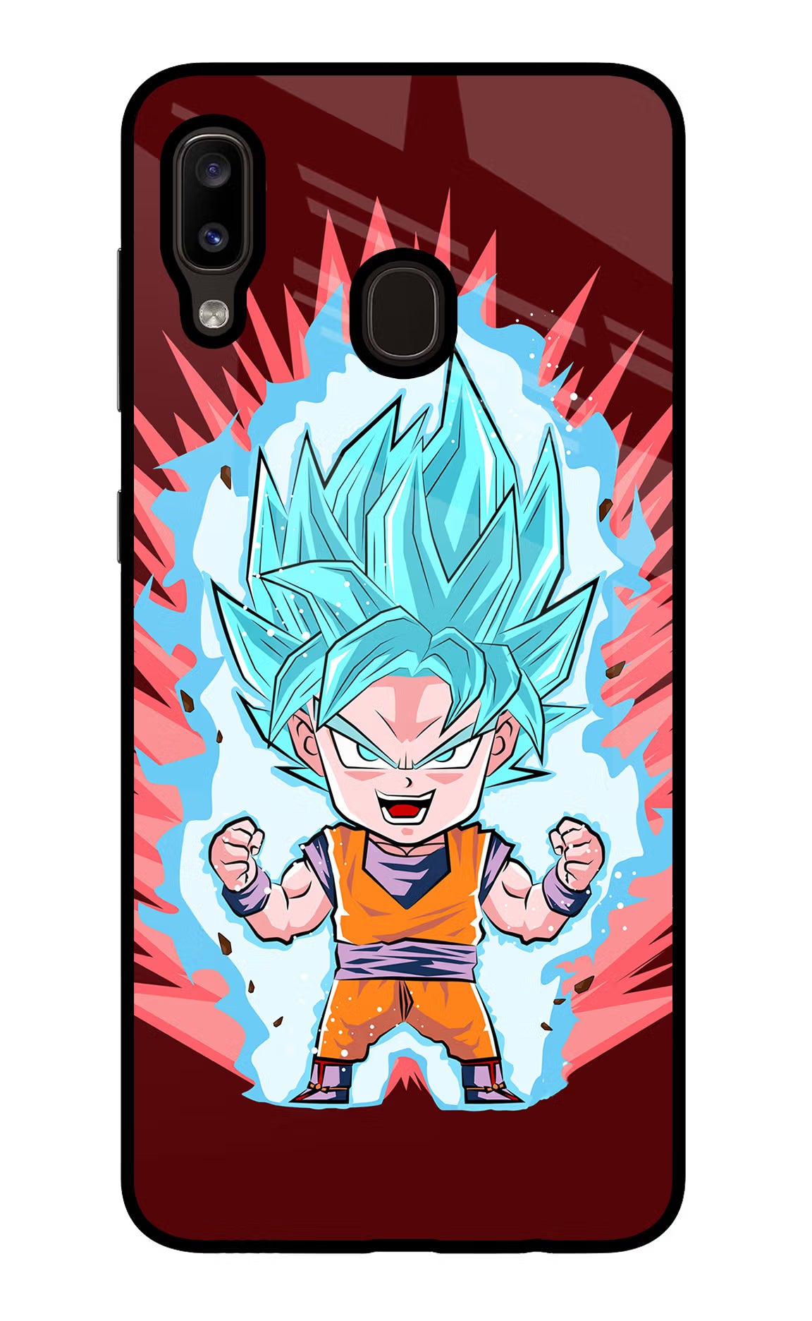 Goku Little Samsung A20/M10s Glass Case - Goku Little Samsung A20/M10s Glass Case Goku Little Samsung A20/M10s Glass Case
