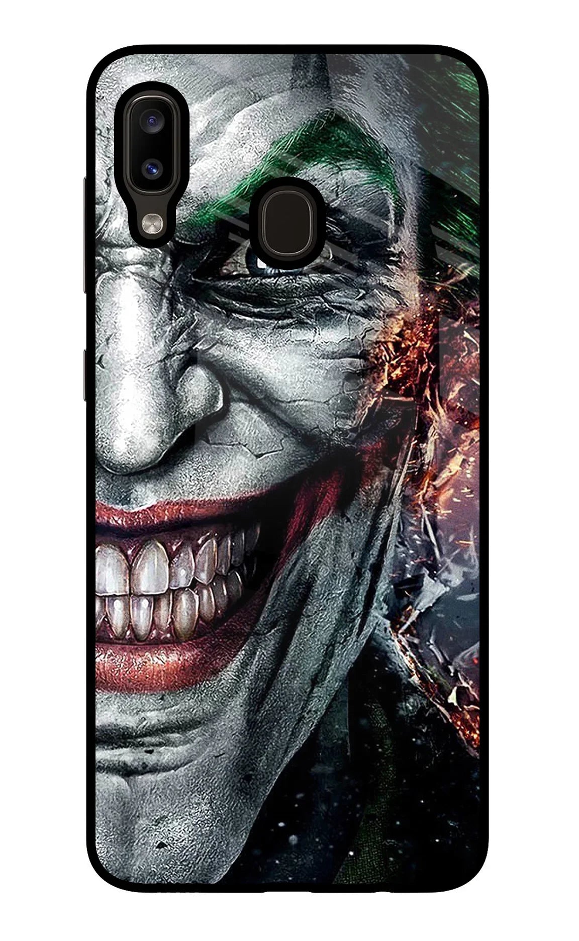 Joker Cam Samsung A20/M10s Glass Case - Joker Cam Samsung A20/M10s Glass Case Joker Cam Samsung A20/M10s Glass Case