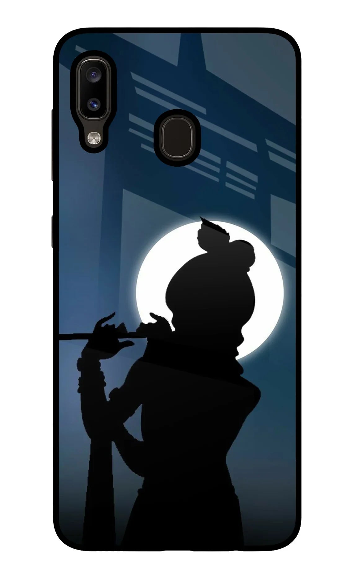 Shri Krishna Silhouette Samsung A20/M10s Glass Case - Shri Krishna Silhouette Samsung A20/M10s Glass Case Shri Krishna Silhouette Samsung A20/M10s Glass Case